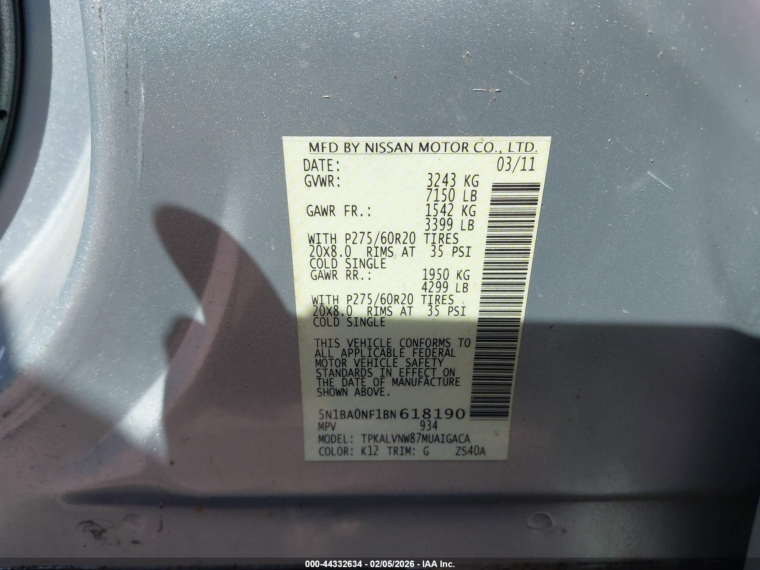 NISSAN ARMADA image 9