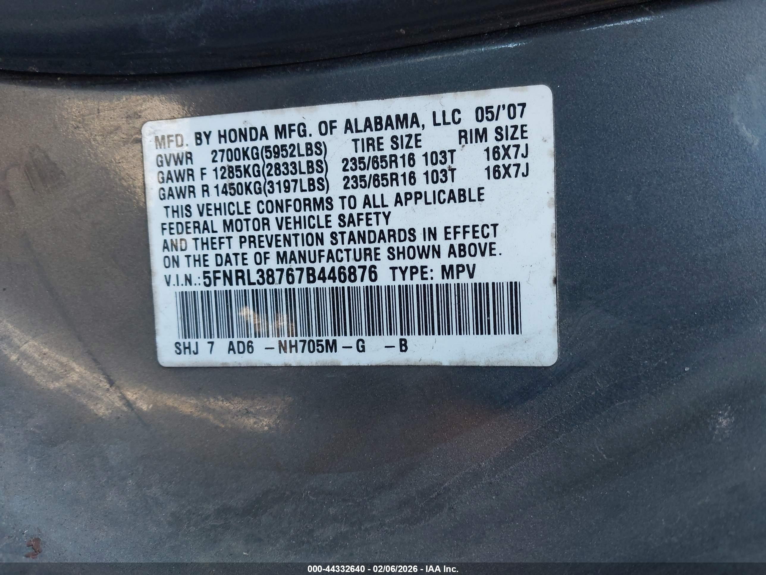 HONDA ODYSSEY image 9