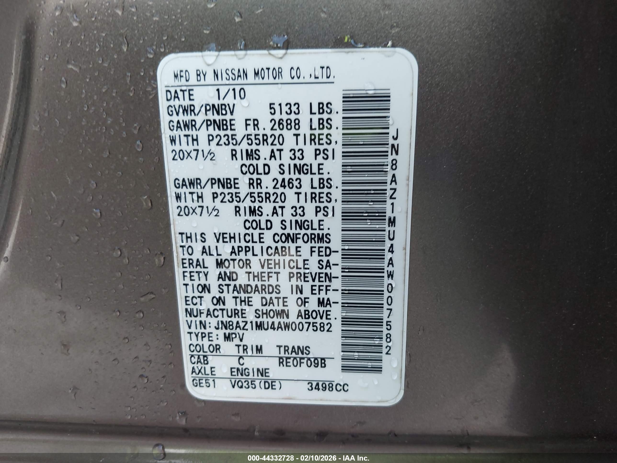 NISSAN MURANO image 9