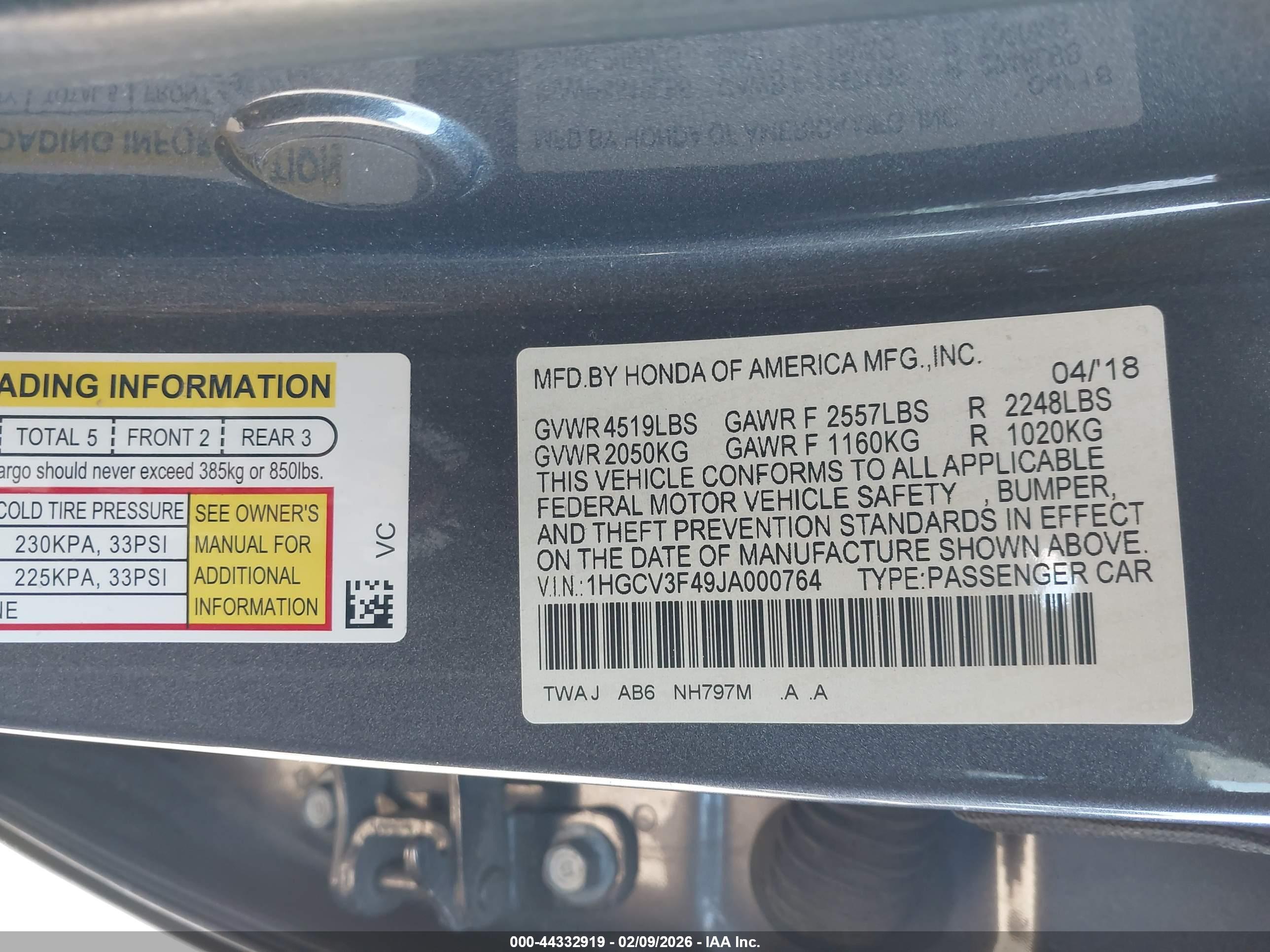HONDA ACCORD image 9