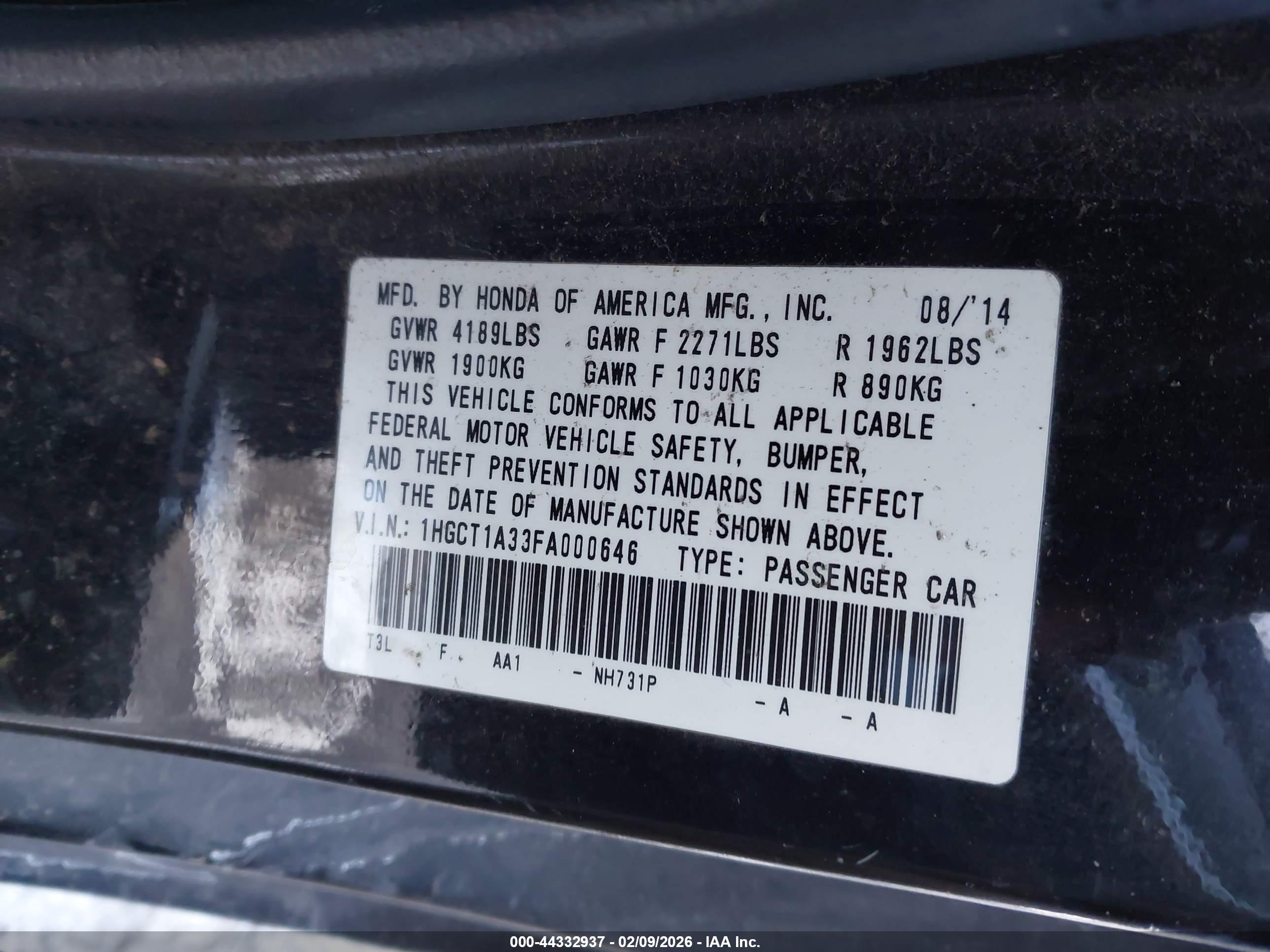 HONDA ACCORD image 9