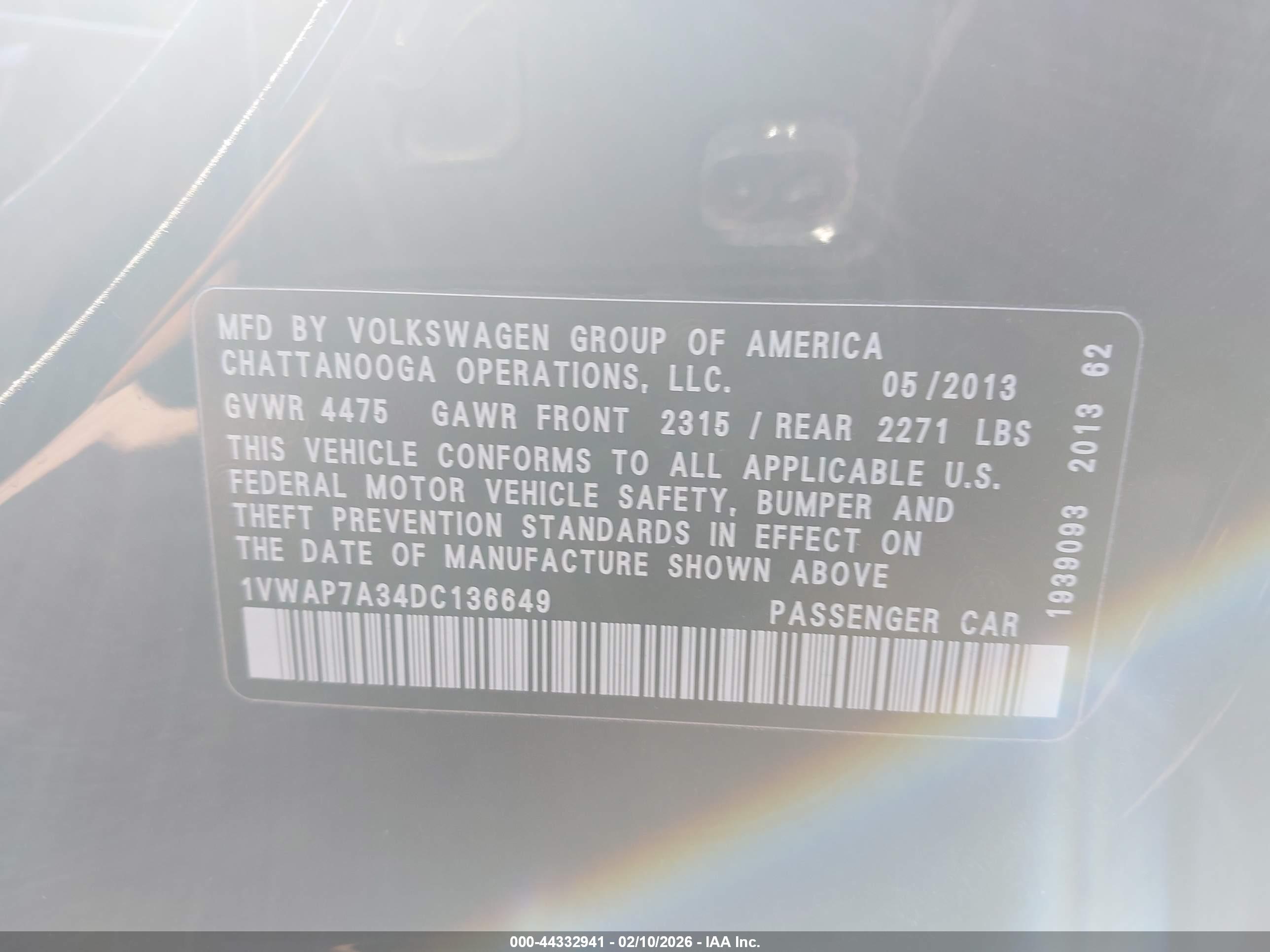 VOLKSWAGEN PASSAT image 9