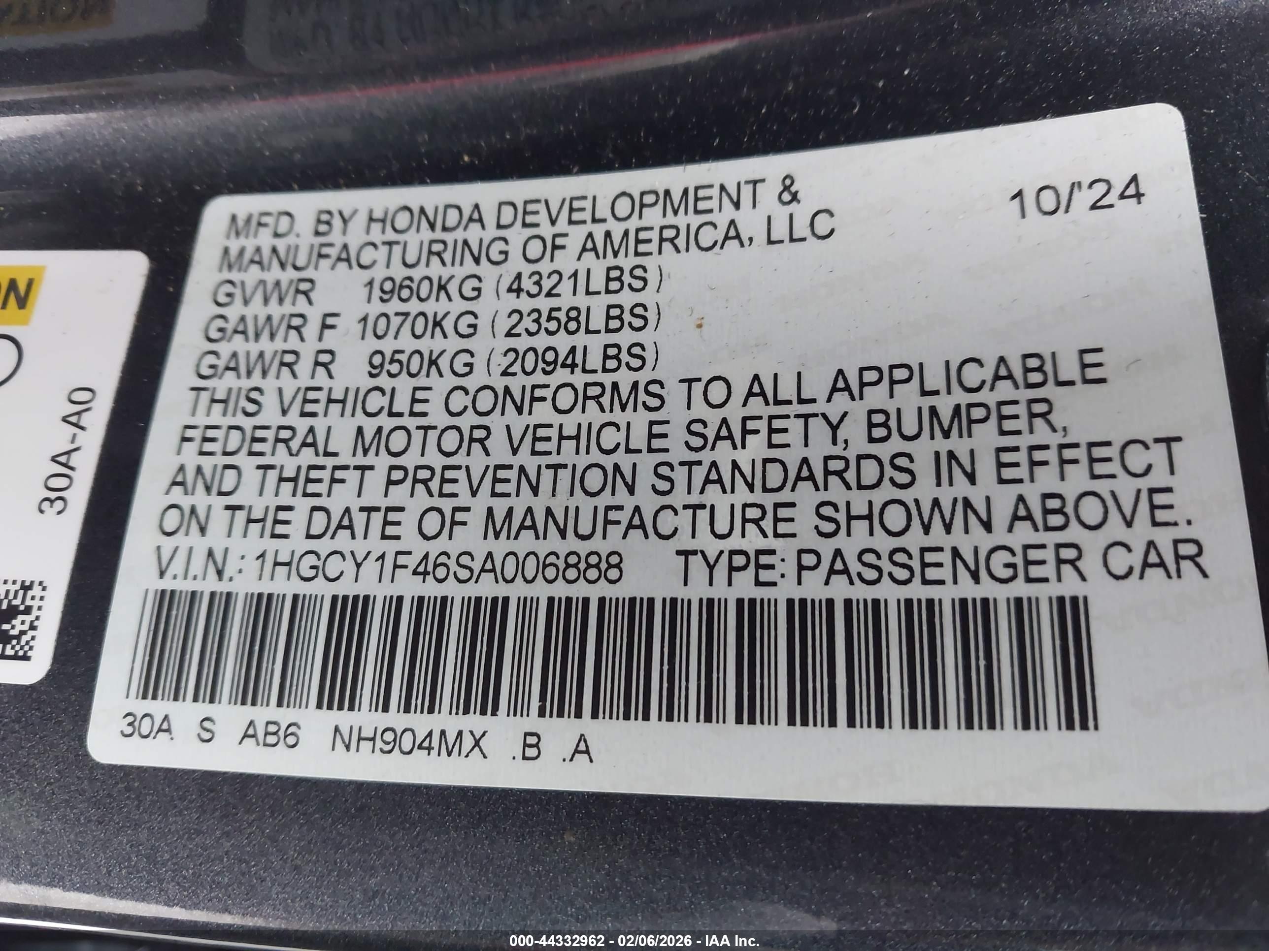 HONDA ACCORD image 9
