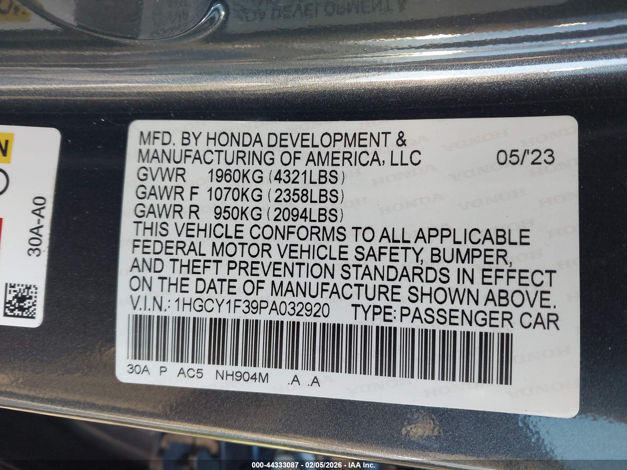 HONDA ACCORD image 9
