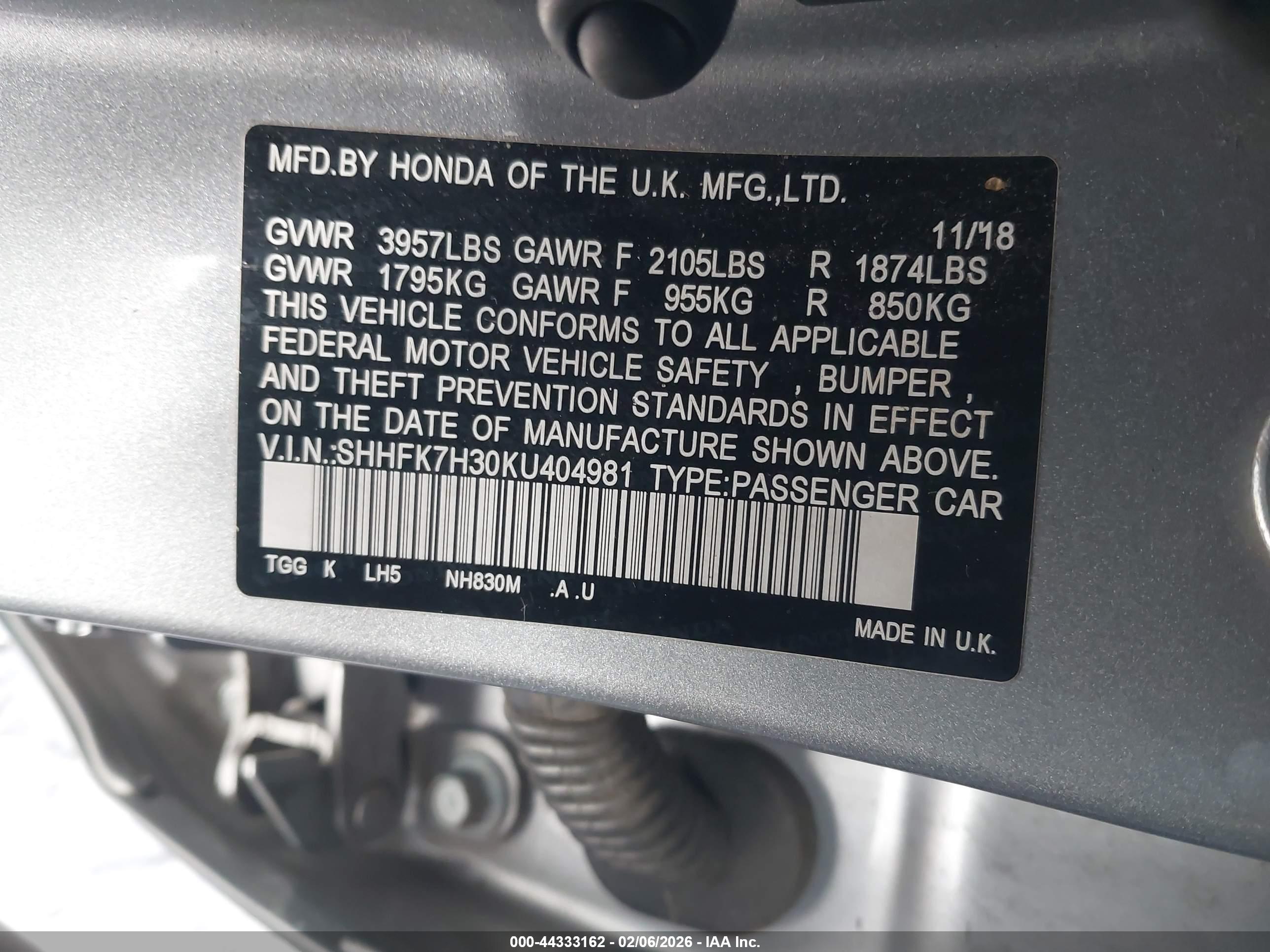 HONDA CIVIC image 9