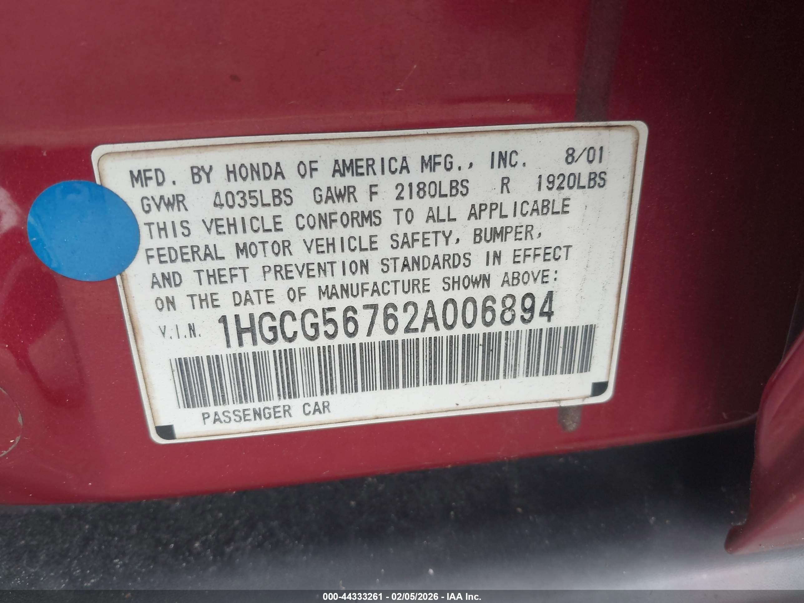 HONDA ACCORD image 9