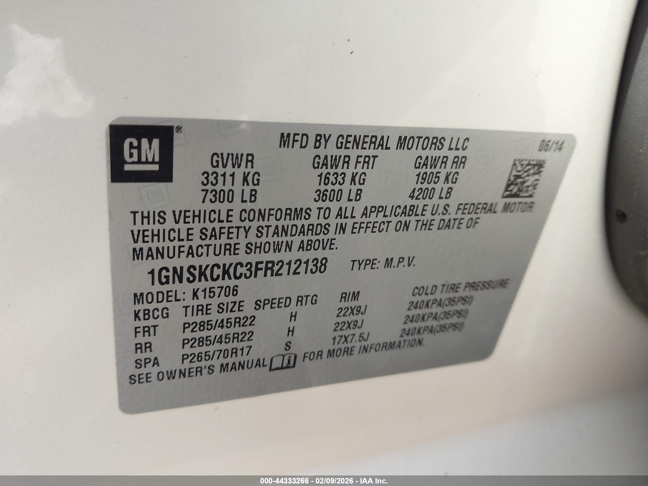 CHEVROLET TAHOE image 9