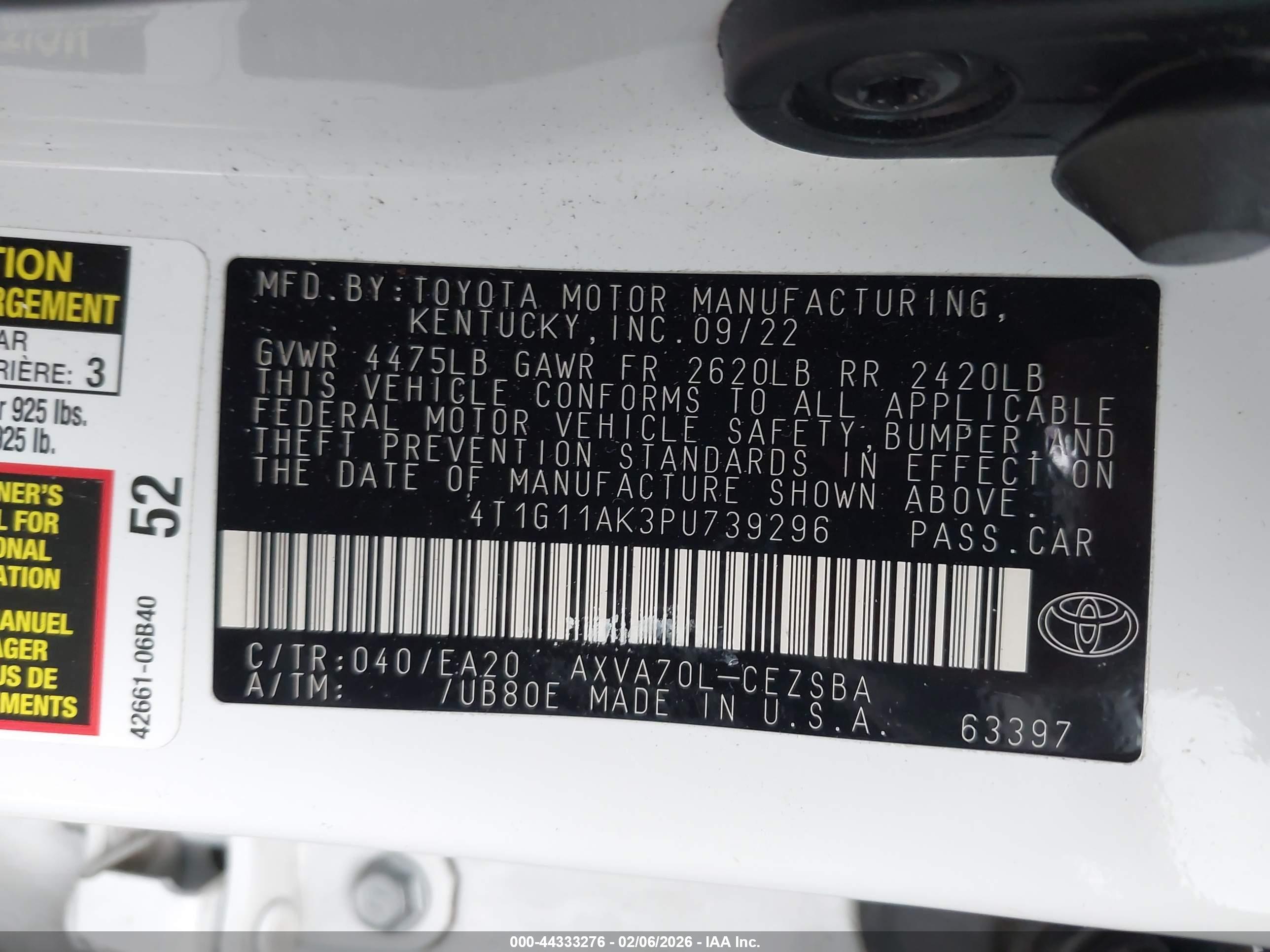 TOYOTA CAMRY image 9