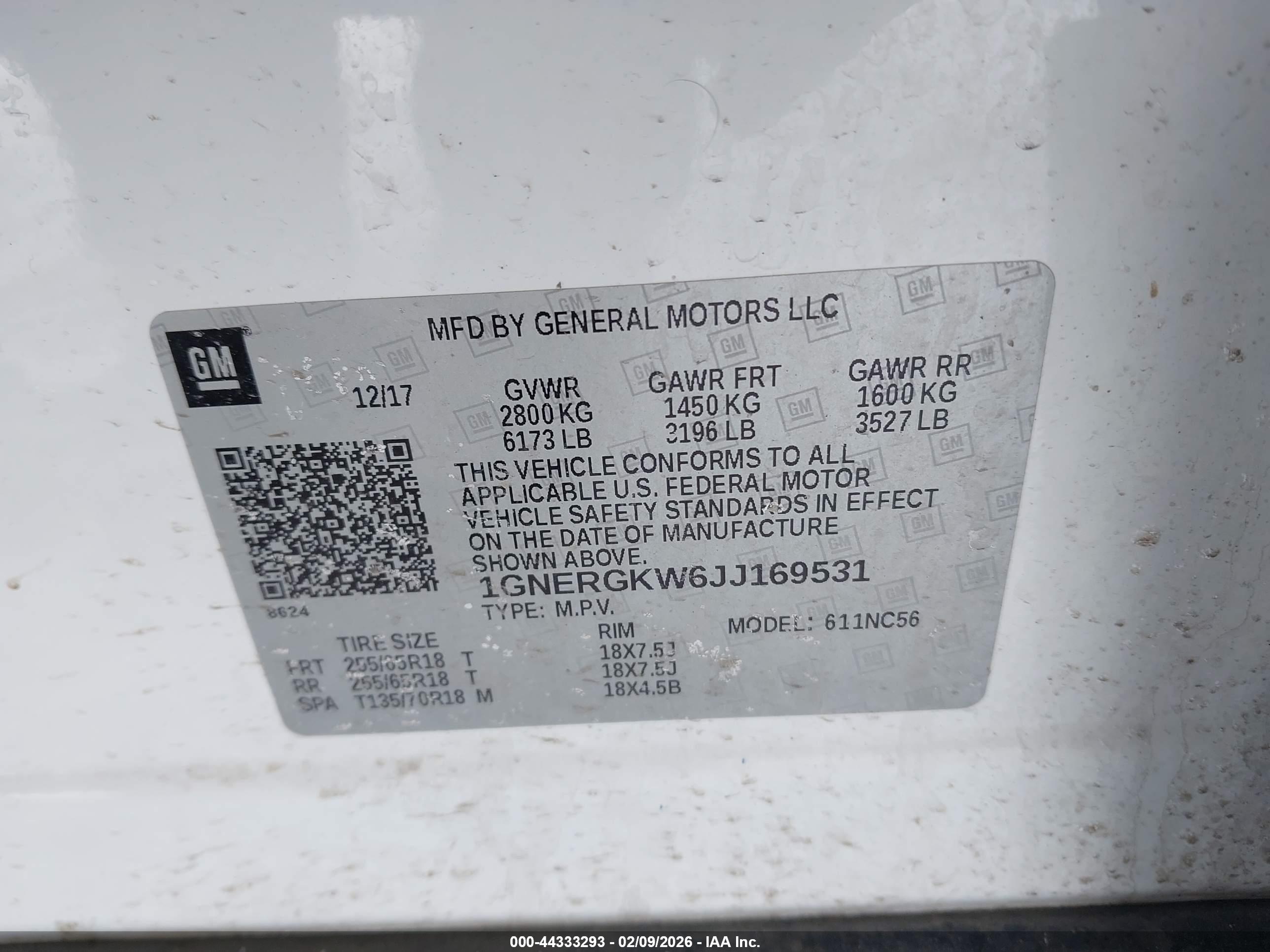 CHEVROLET TRAVERSE image 9