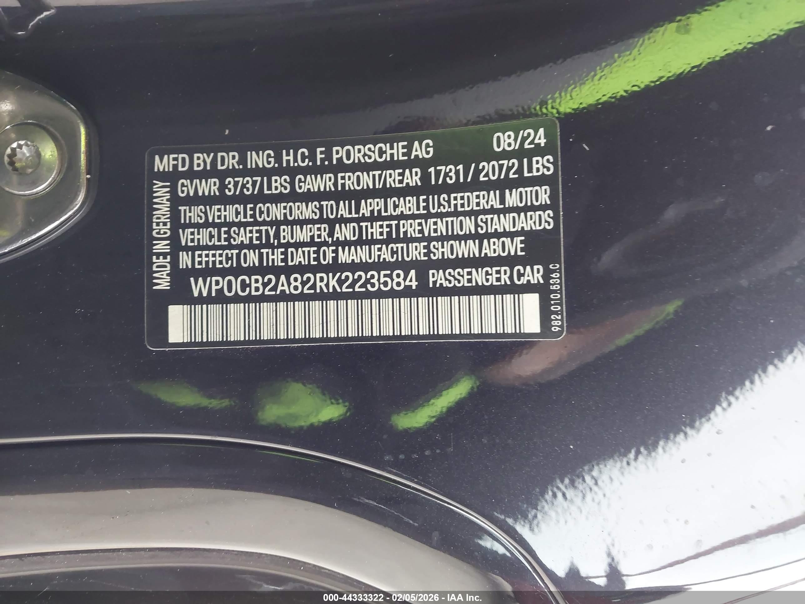 PORSCHE 718 image 9
