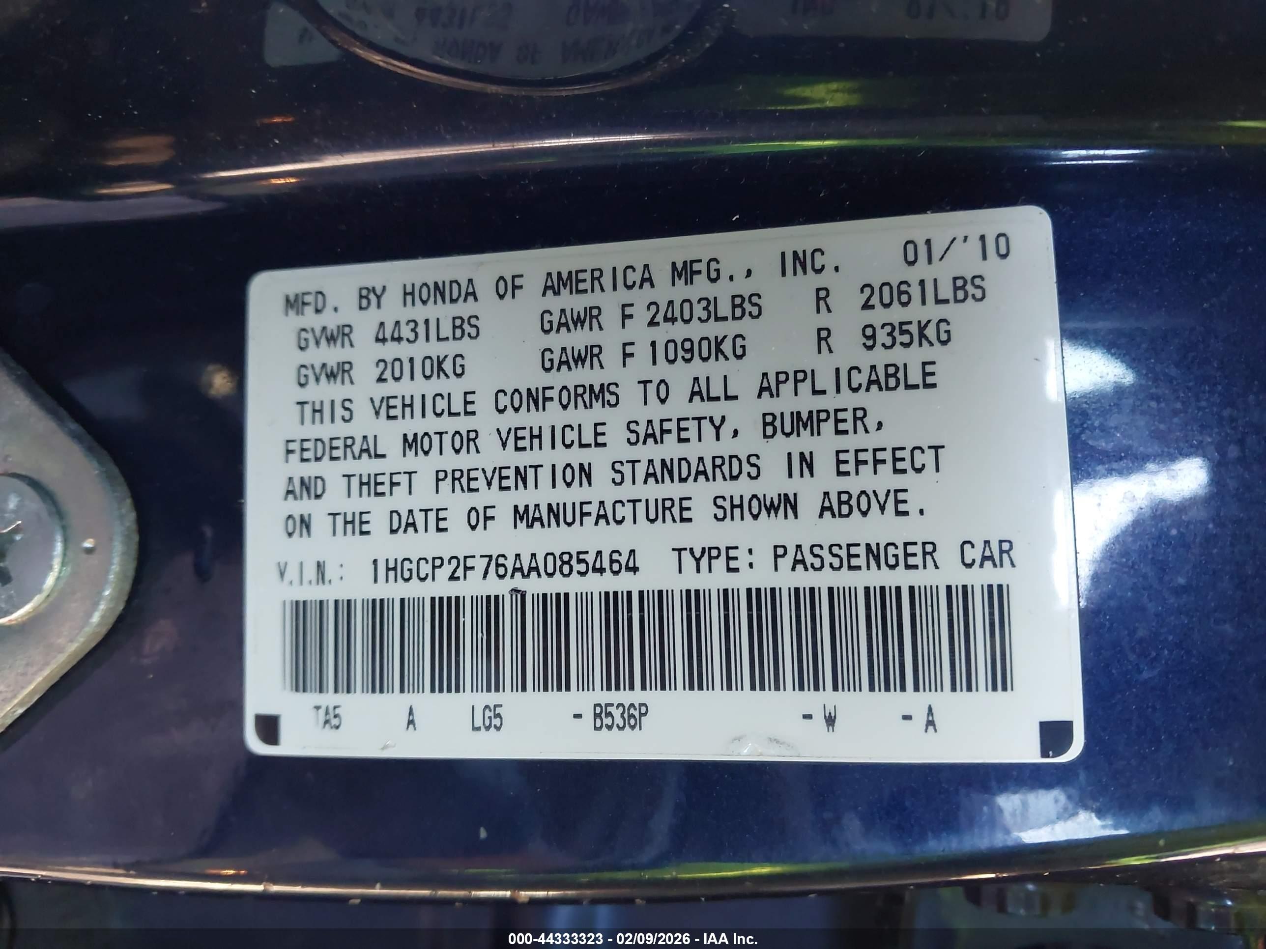 HONDA ACCORD image 9