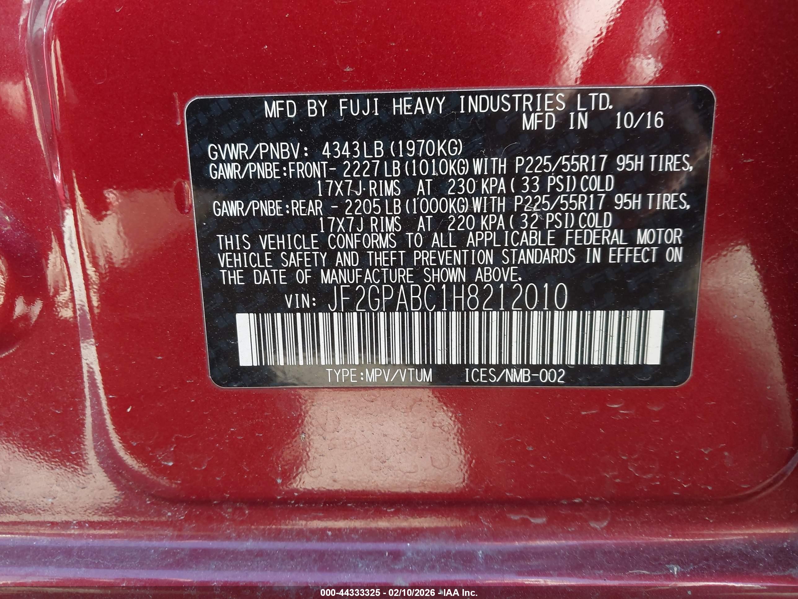 SUBARU CROSSTREK image 9