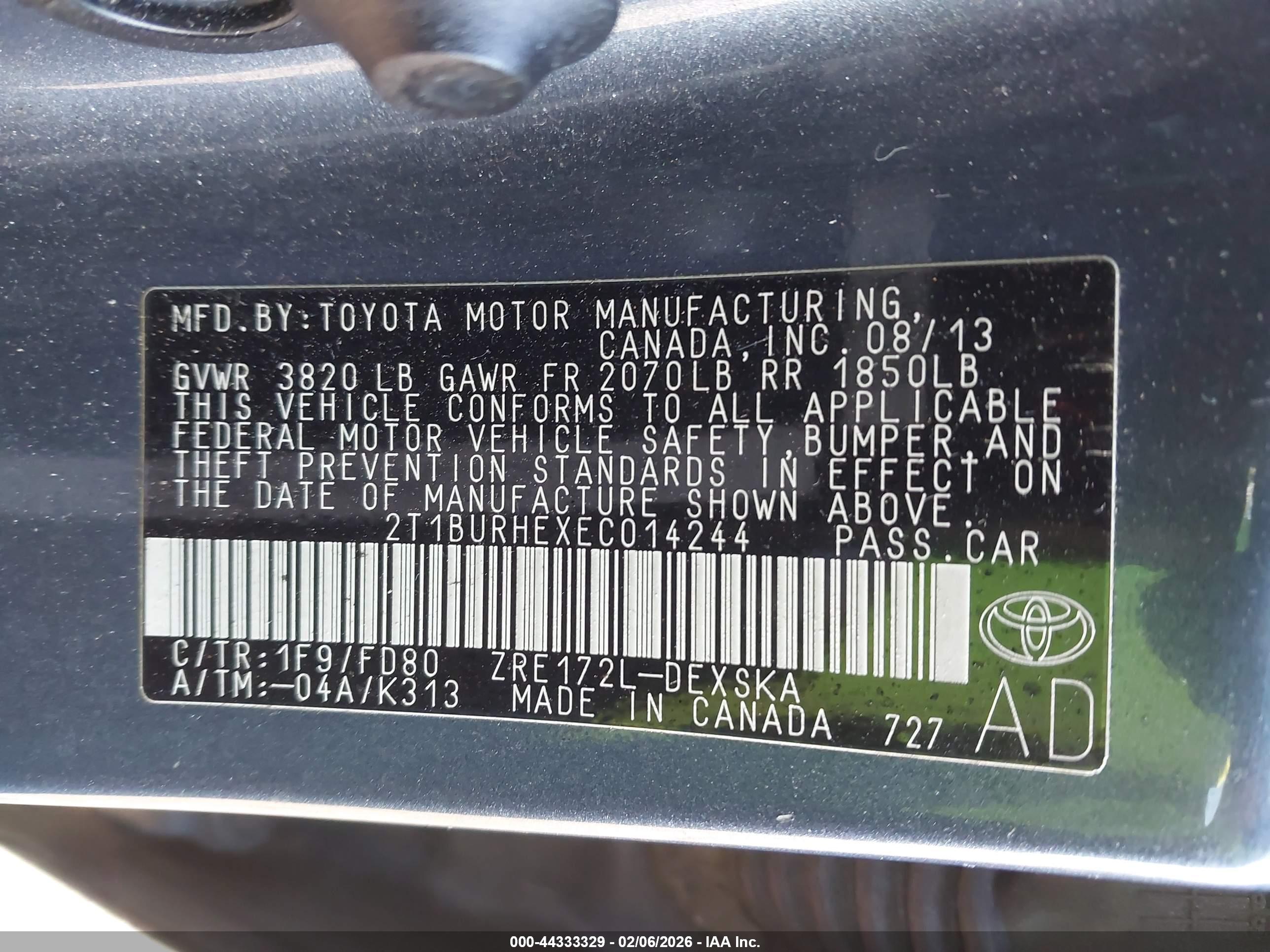 TOYOTA COROLLA image 9