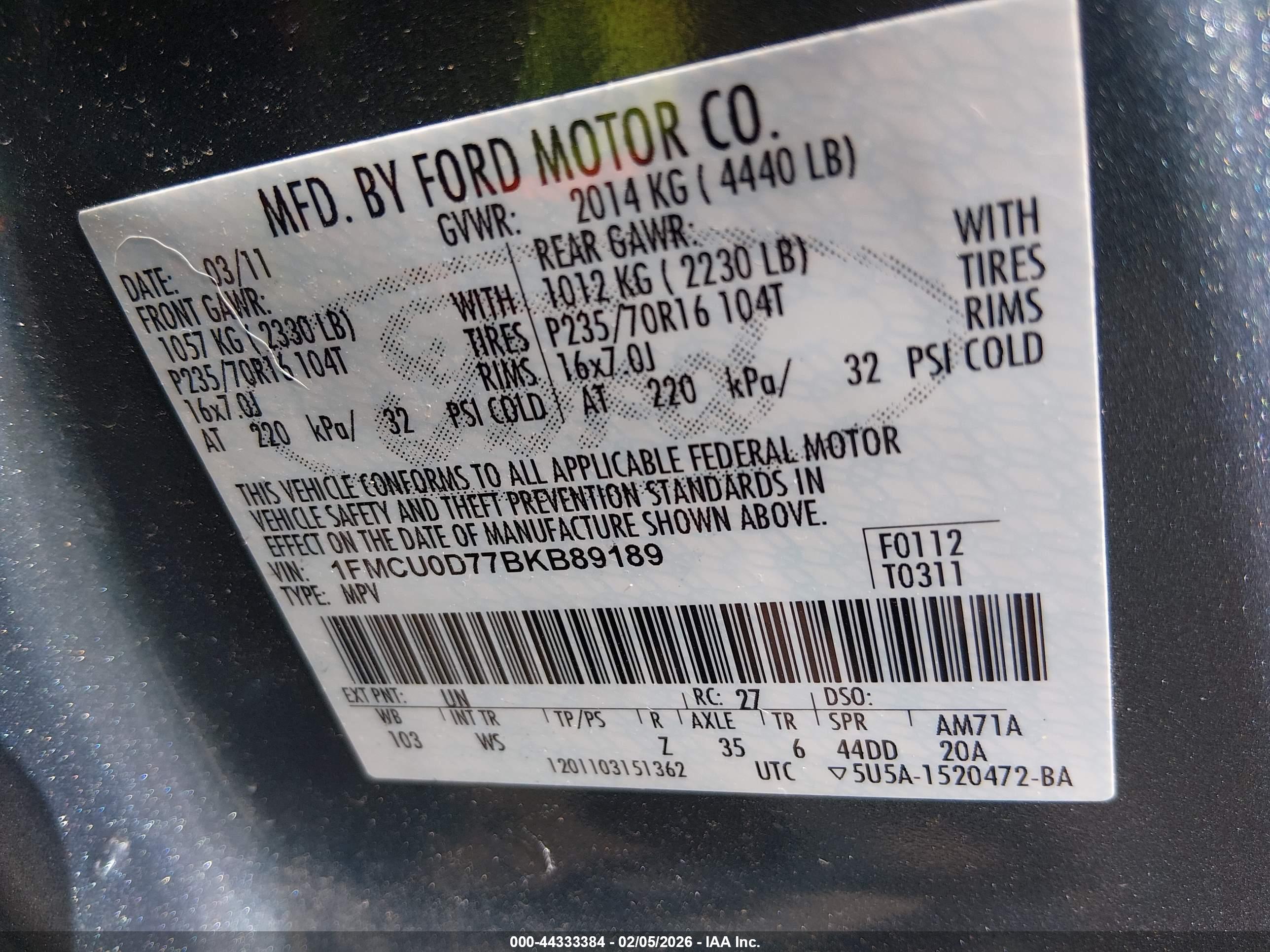 FORD ESCAPE image 9
