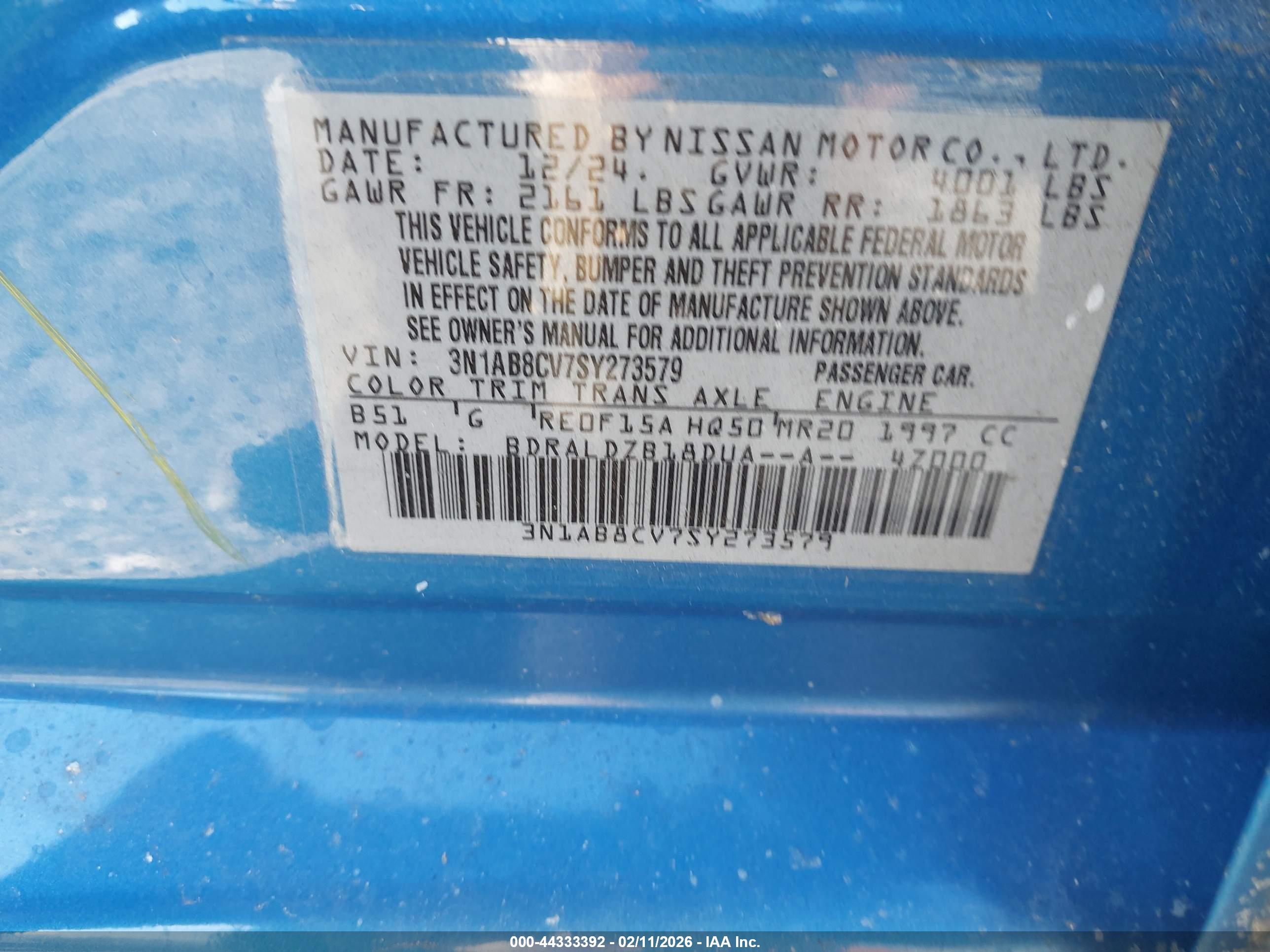 NISSAN SENTRA image 9