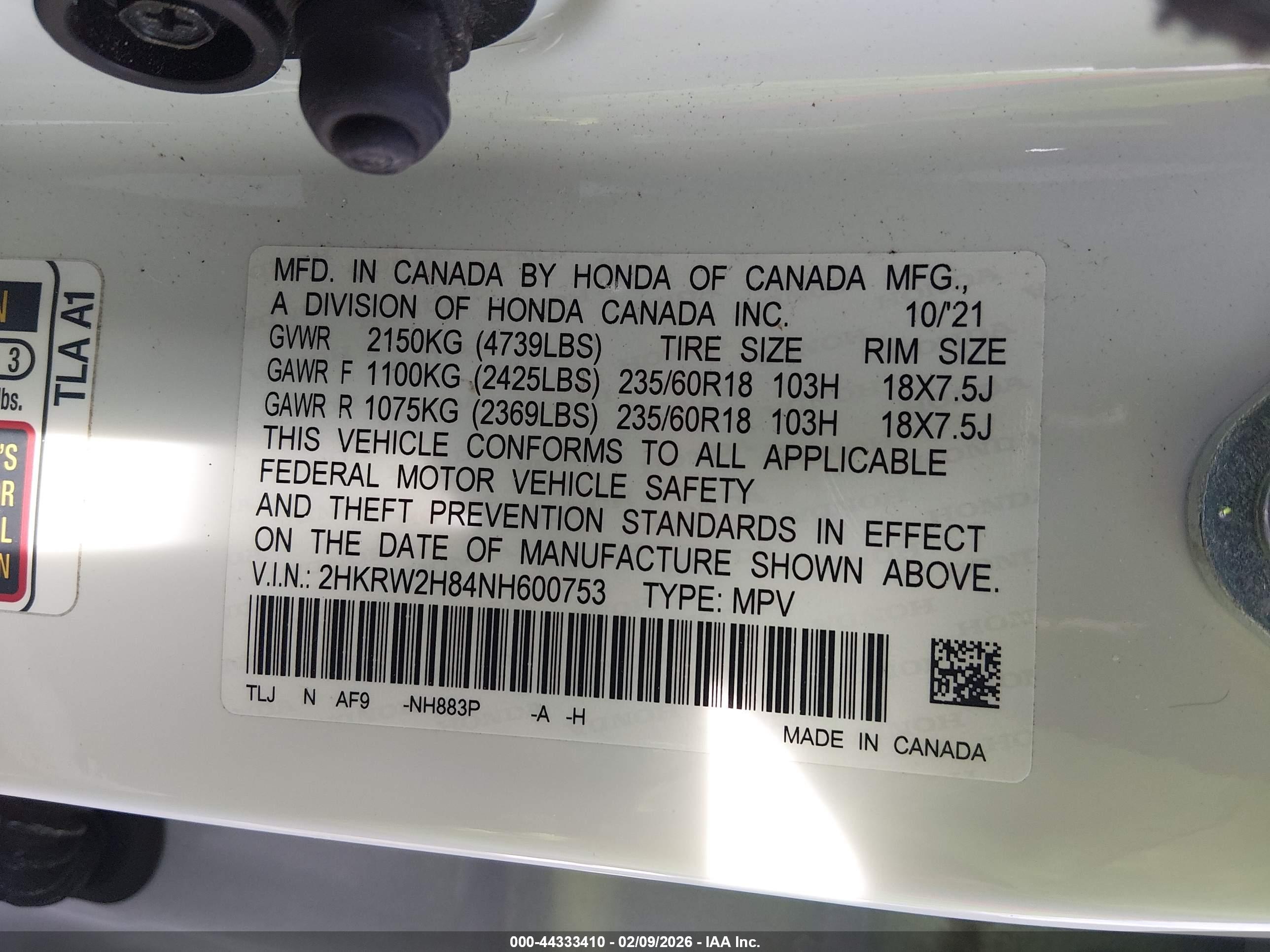 HONDA CR-V image 9