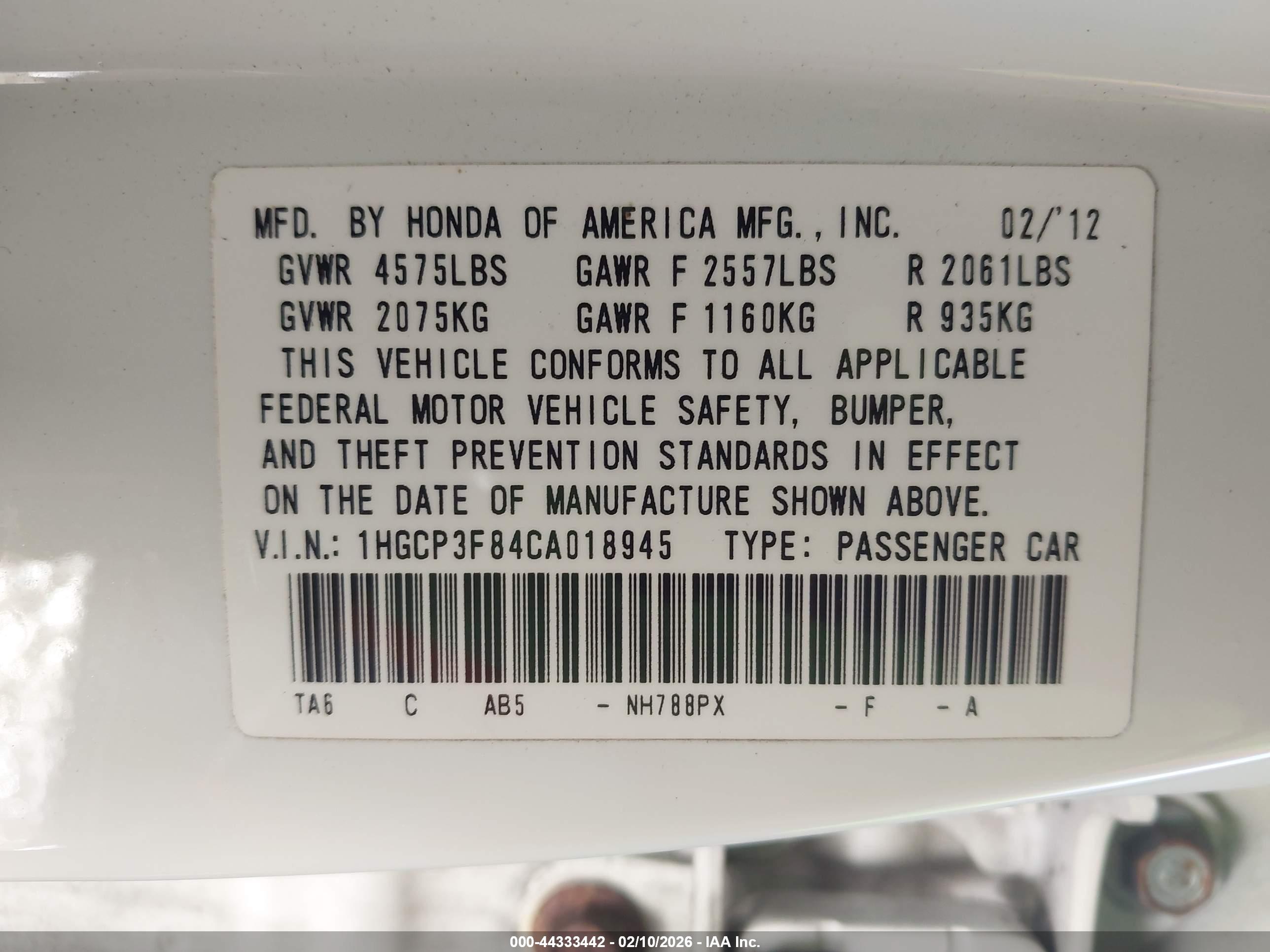 HONDA ACCORD image 9
