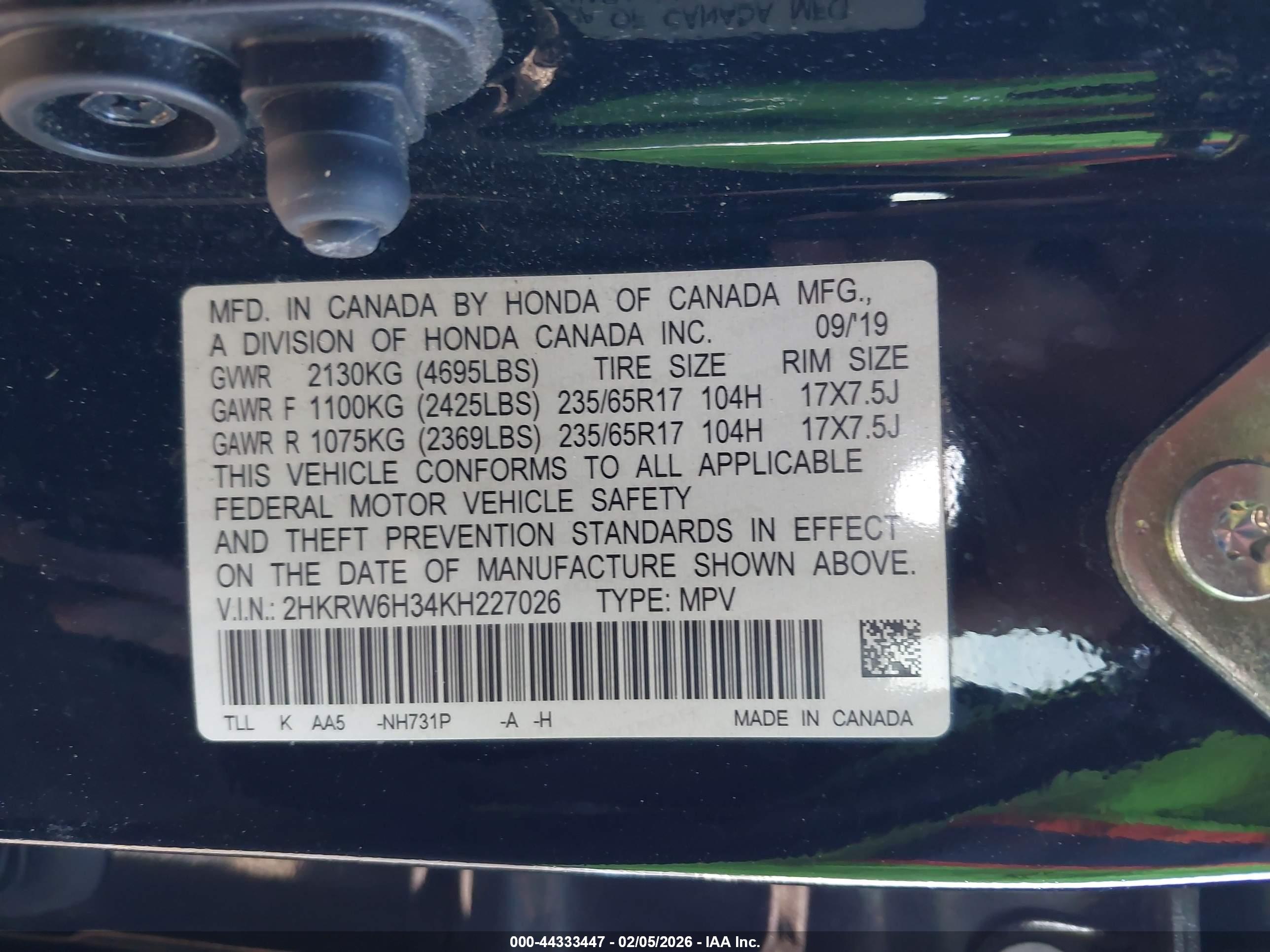 HONDA CR-V image 9