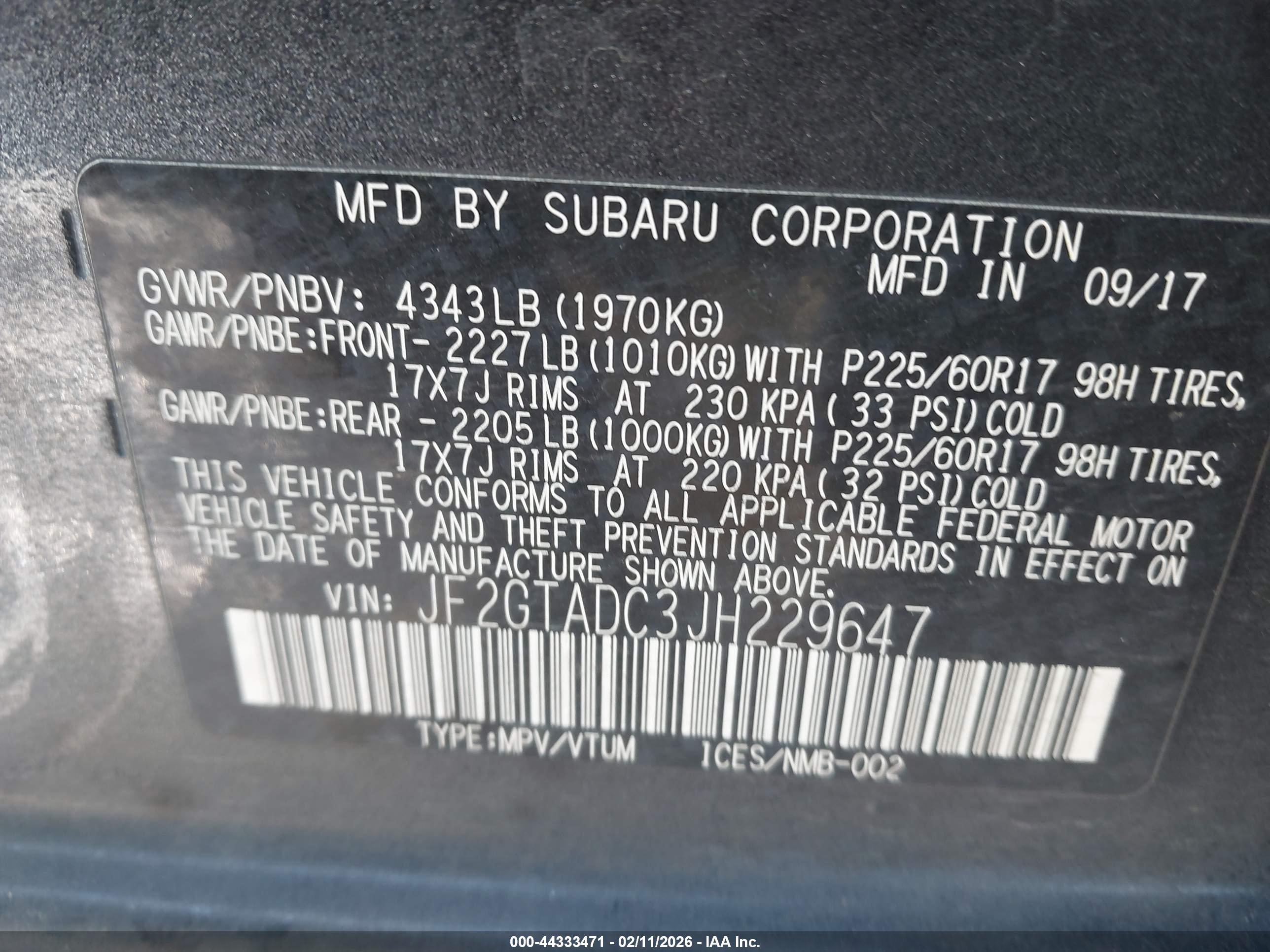 SUBARU CROSSTREK image 9