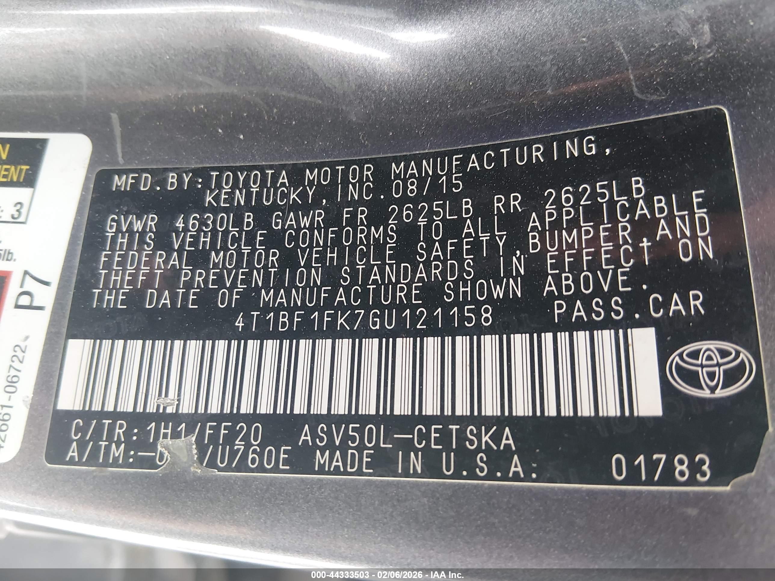 TOYOTA CAMRY image 9