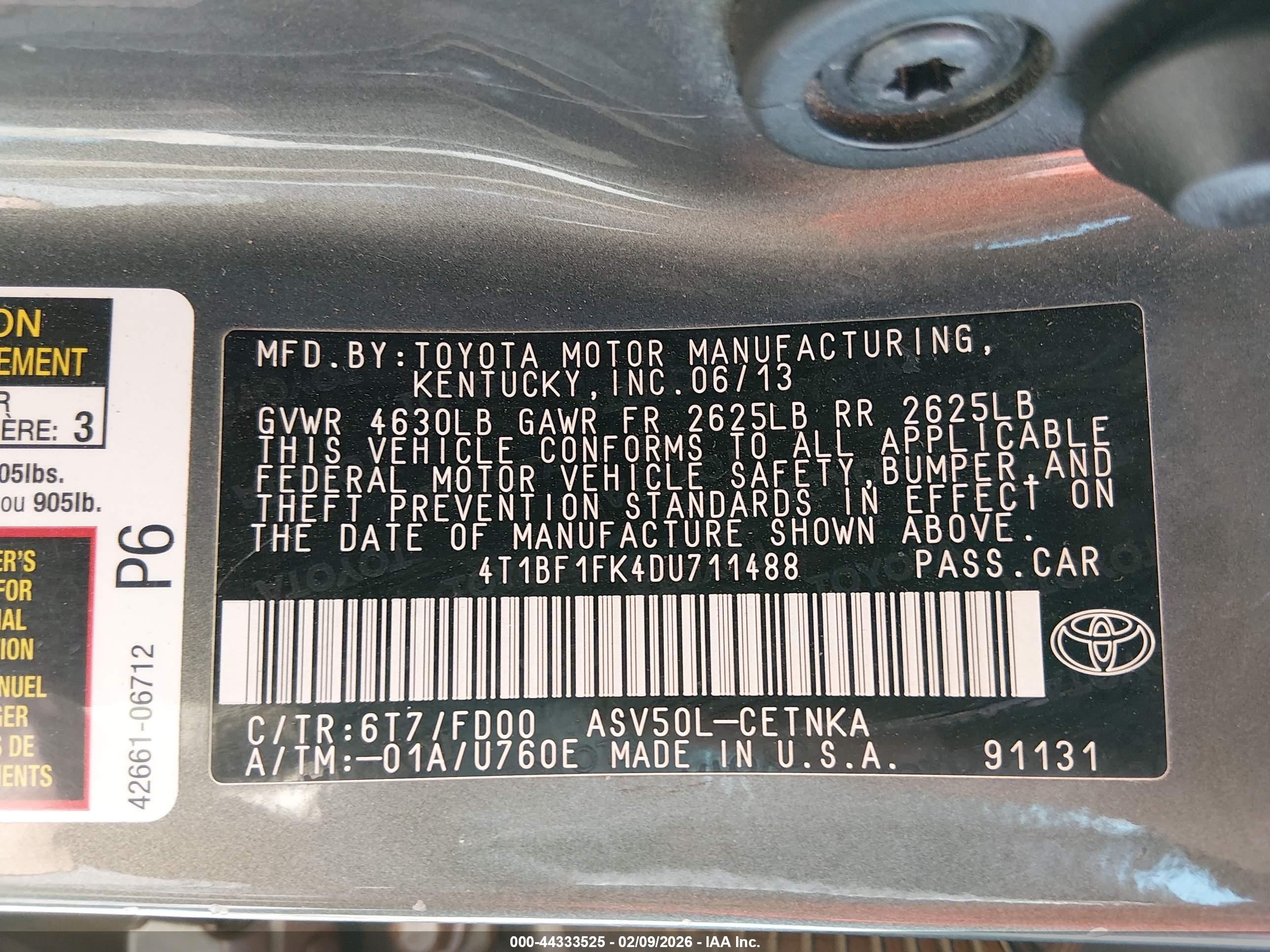 TOYOTA CAMRY image 9