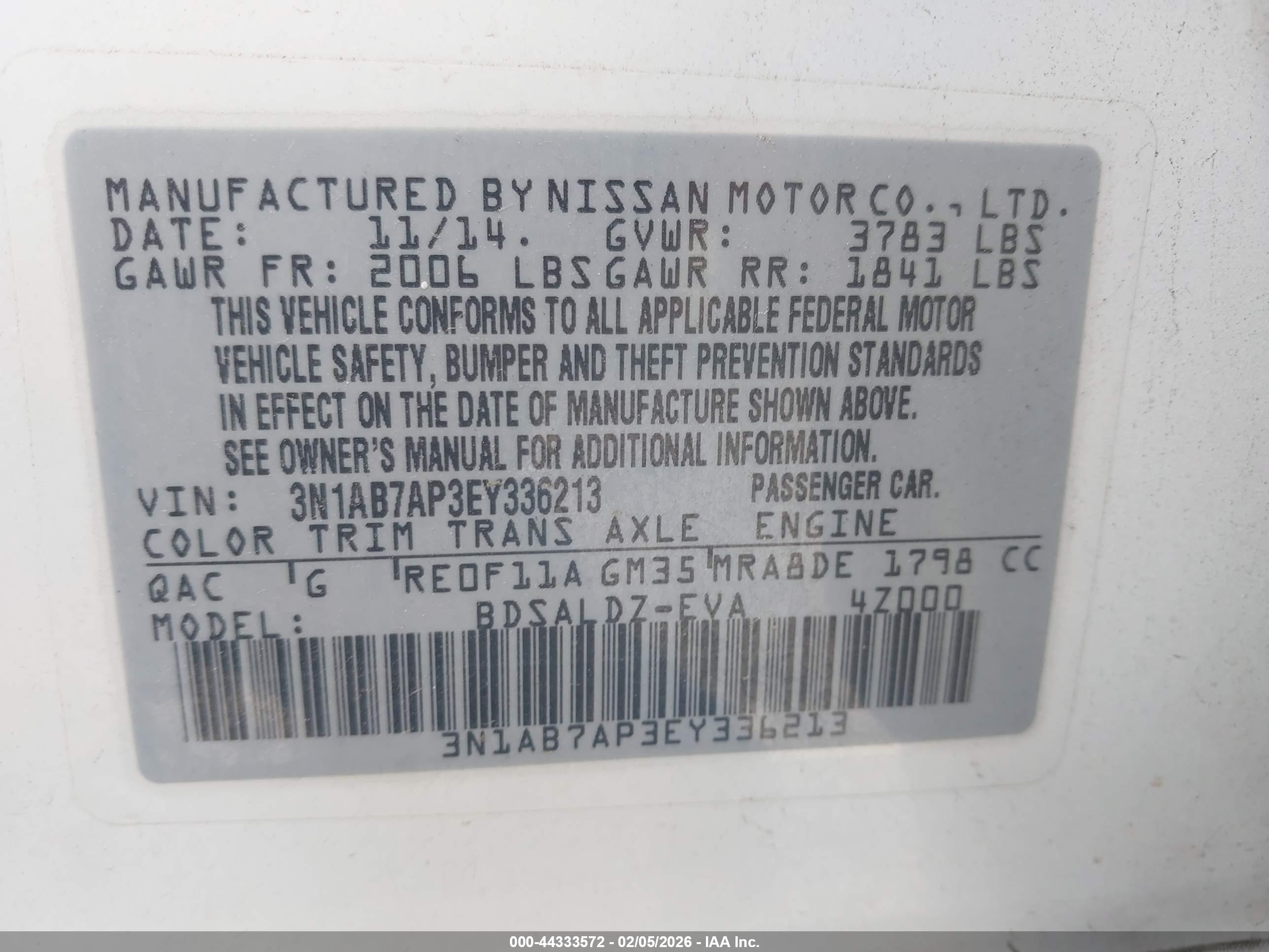 NISSAN SENTRA image 9