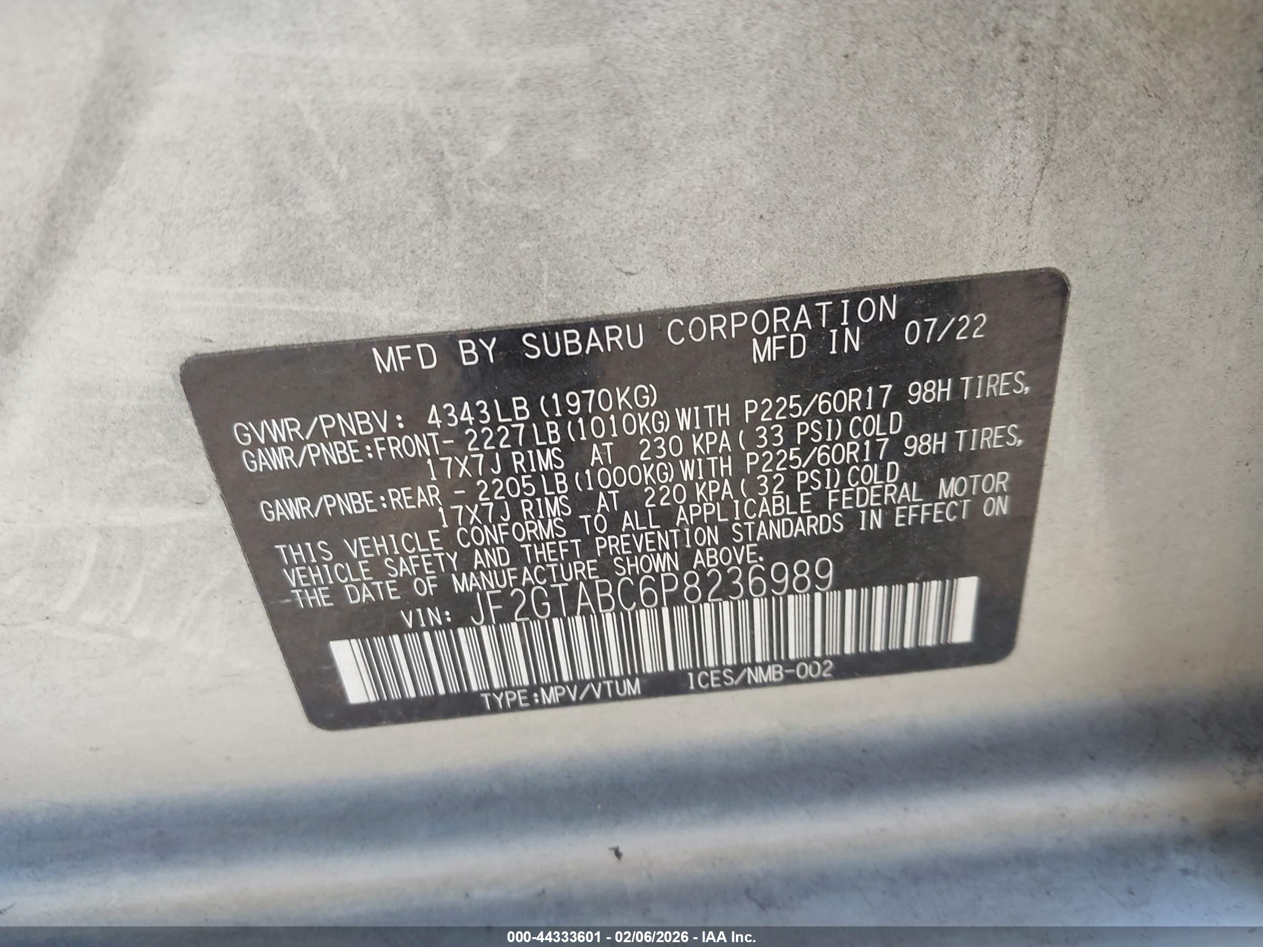 SUBARU CROSSTREK image 9
