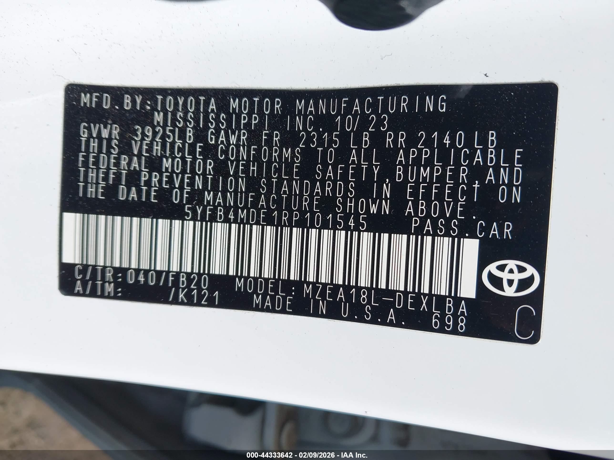 TOYOTA COROLLA image 9