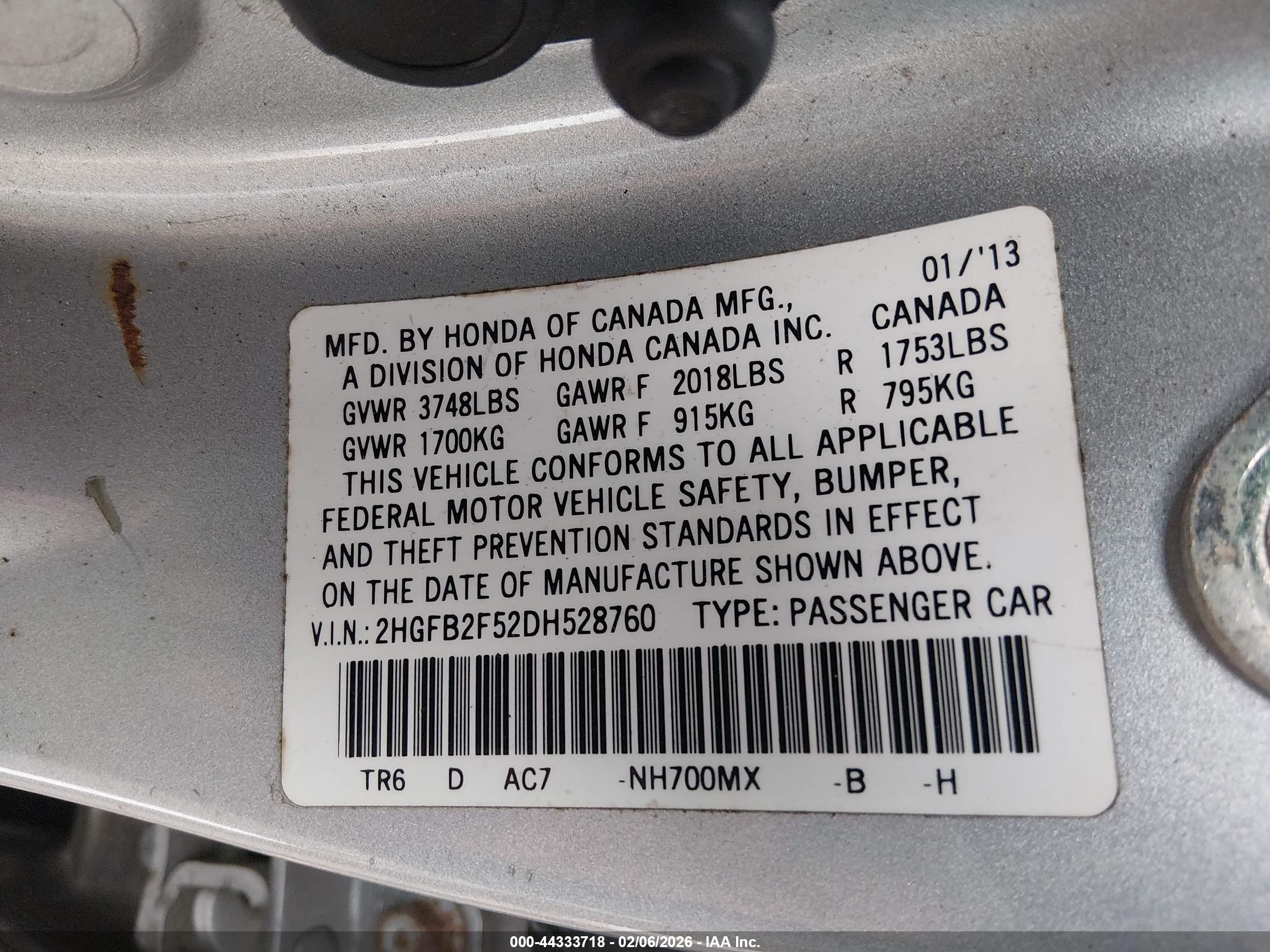 HONDA CIVIC image 9