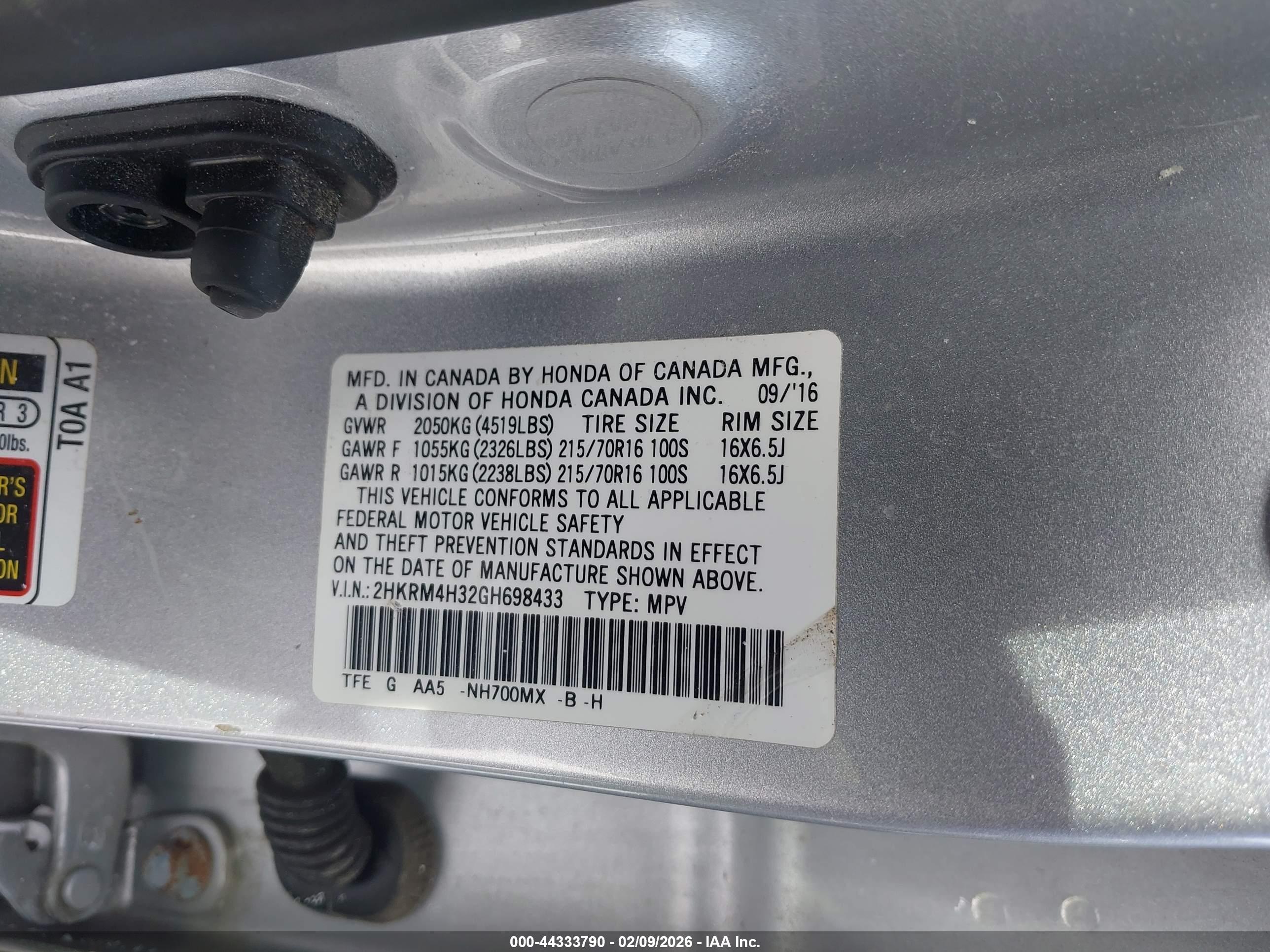 HONDA CR-V image 9