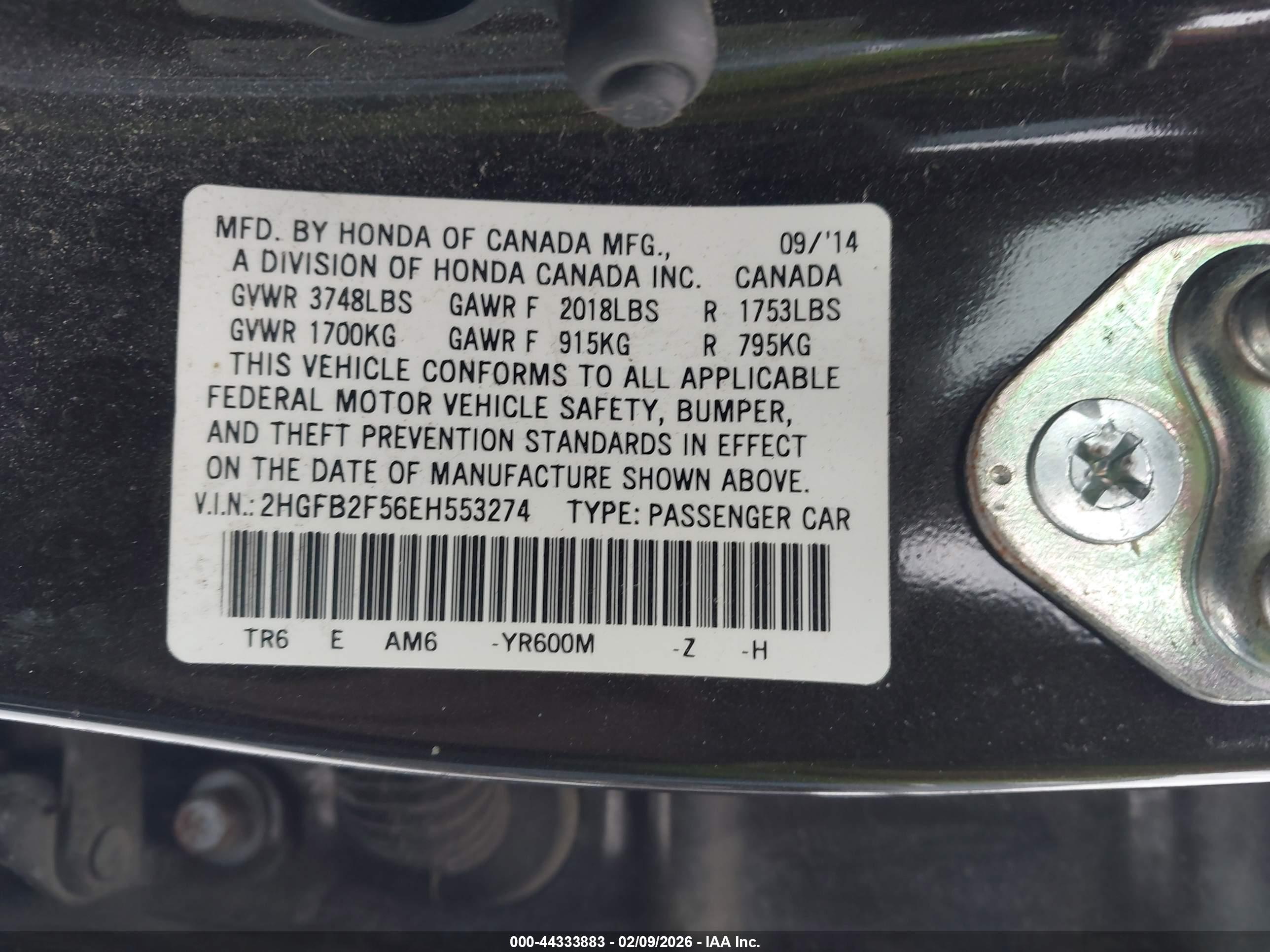 HONDA CIVIC image 9