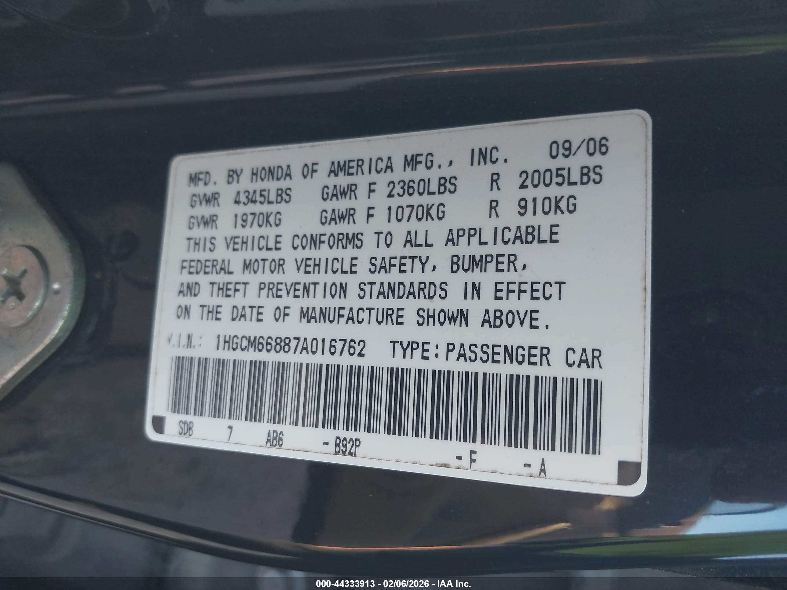HONDA ACCORD image 9