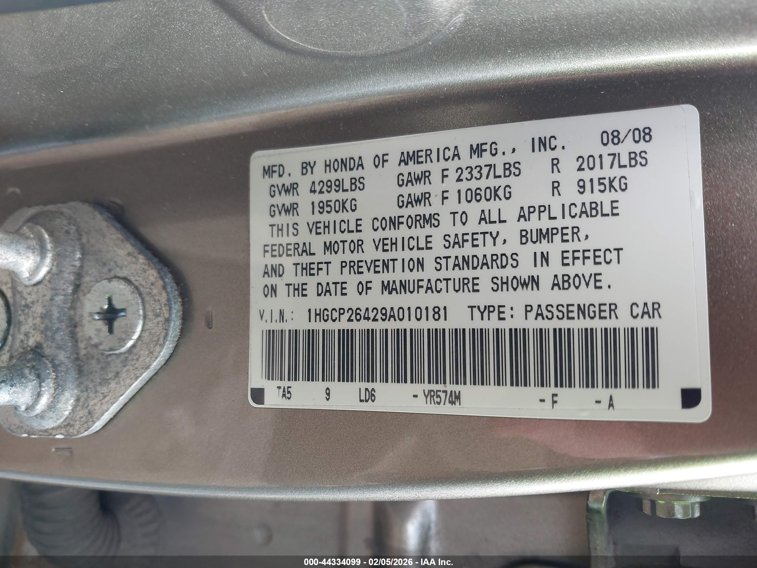 HONDA ACCORD image 9