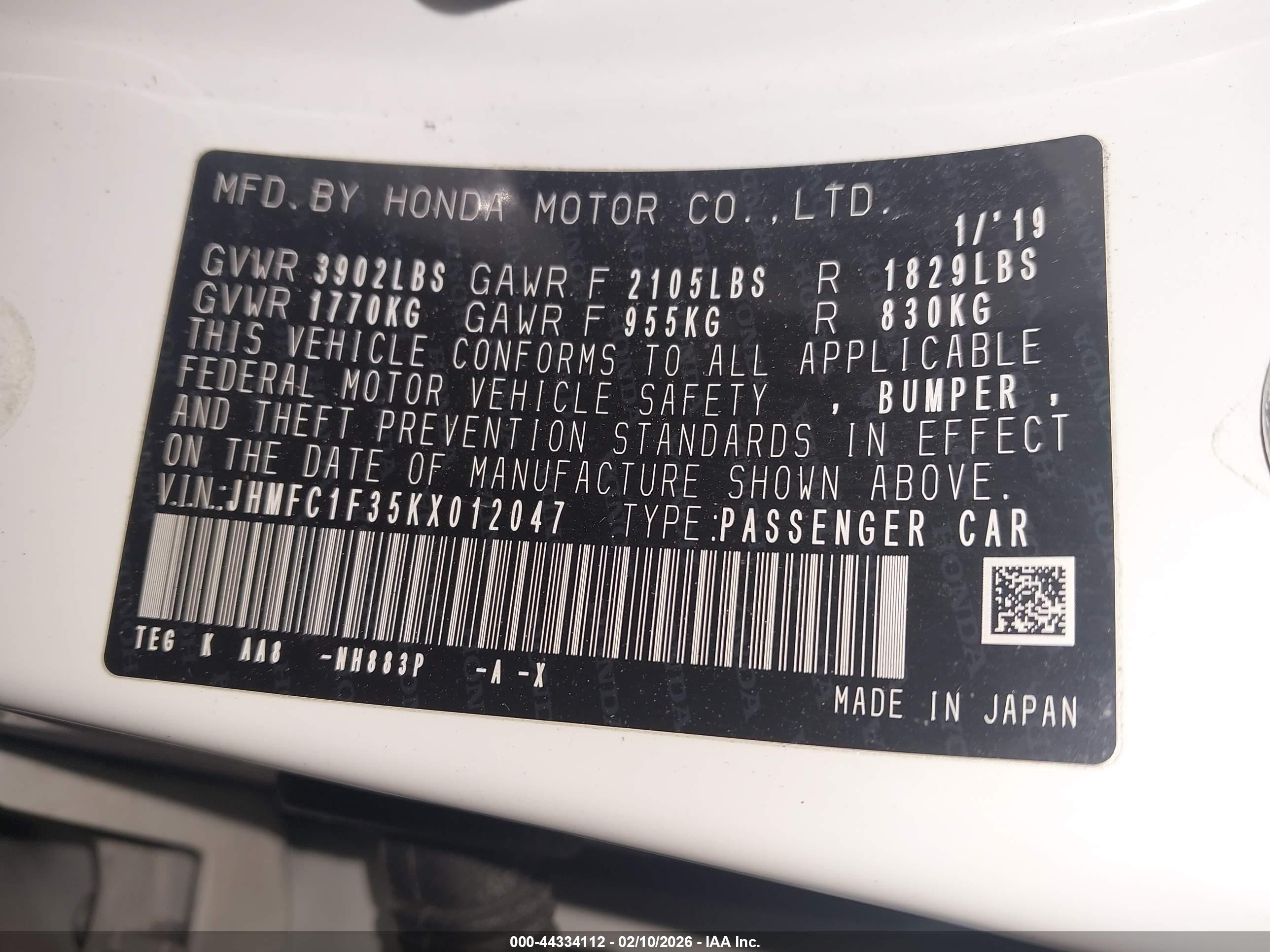HONDA CIVIC image 9