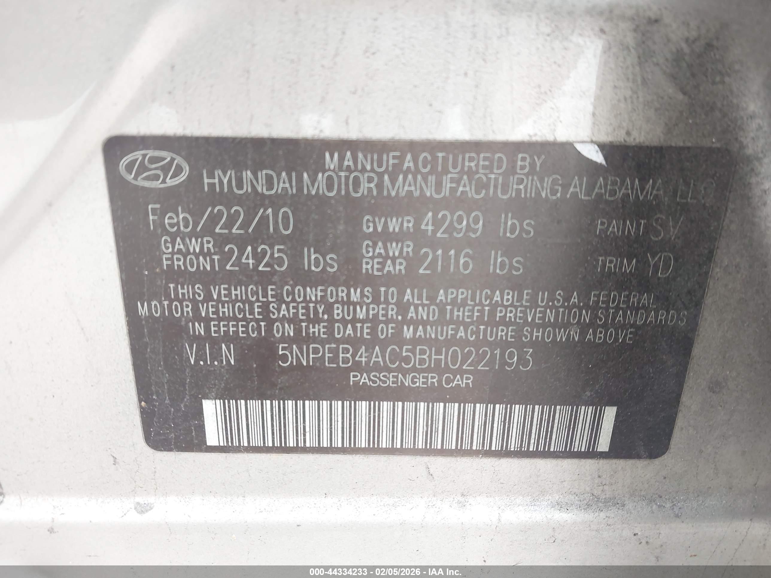 HYUNDAI SONATA image 9