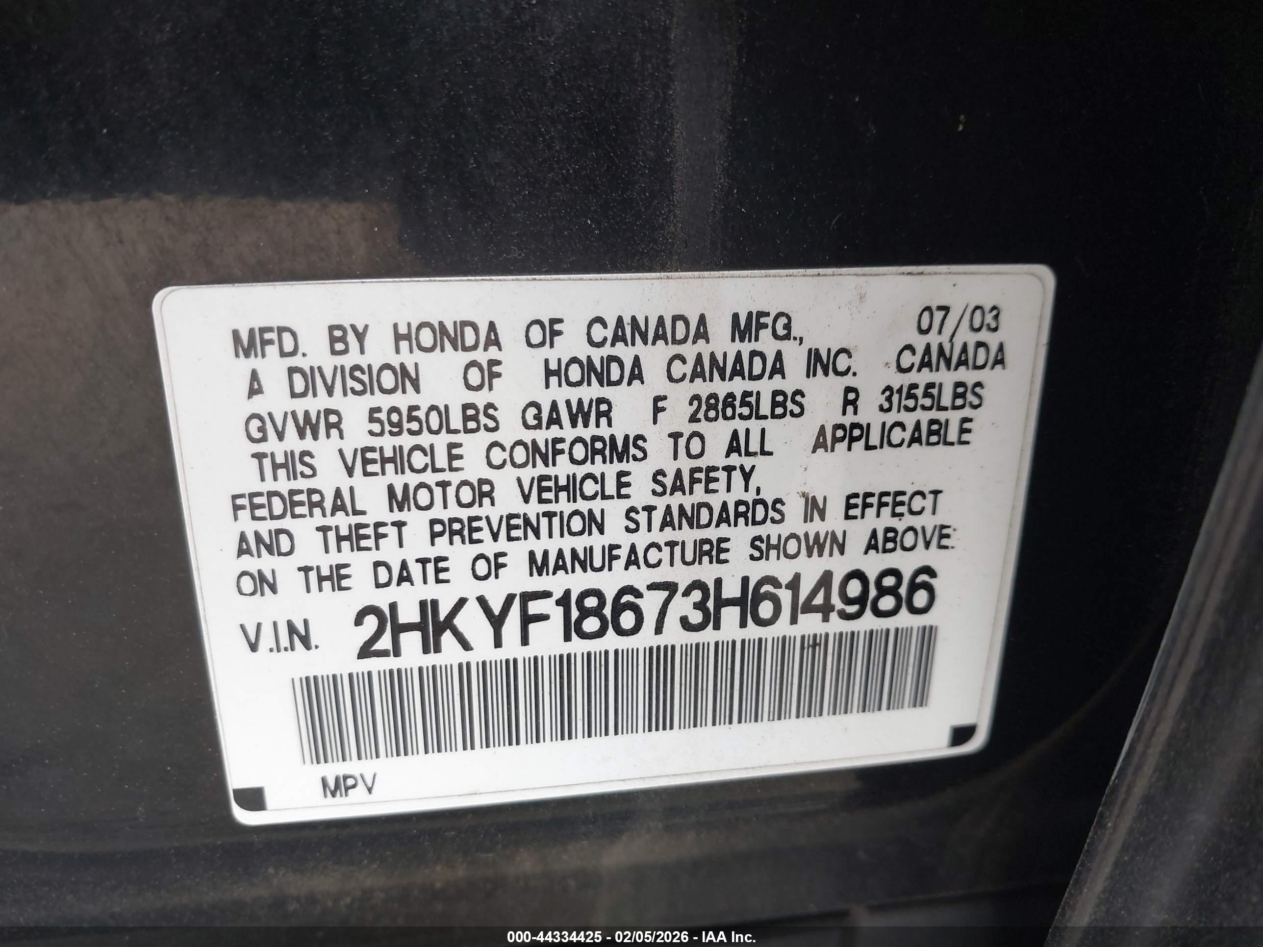 HONDA PILOT image 9