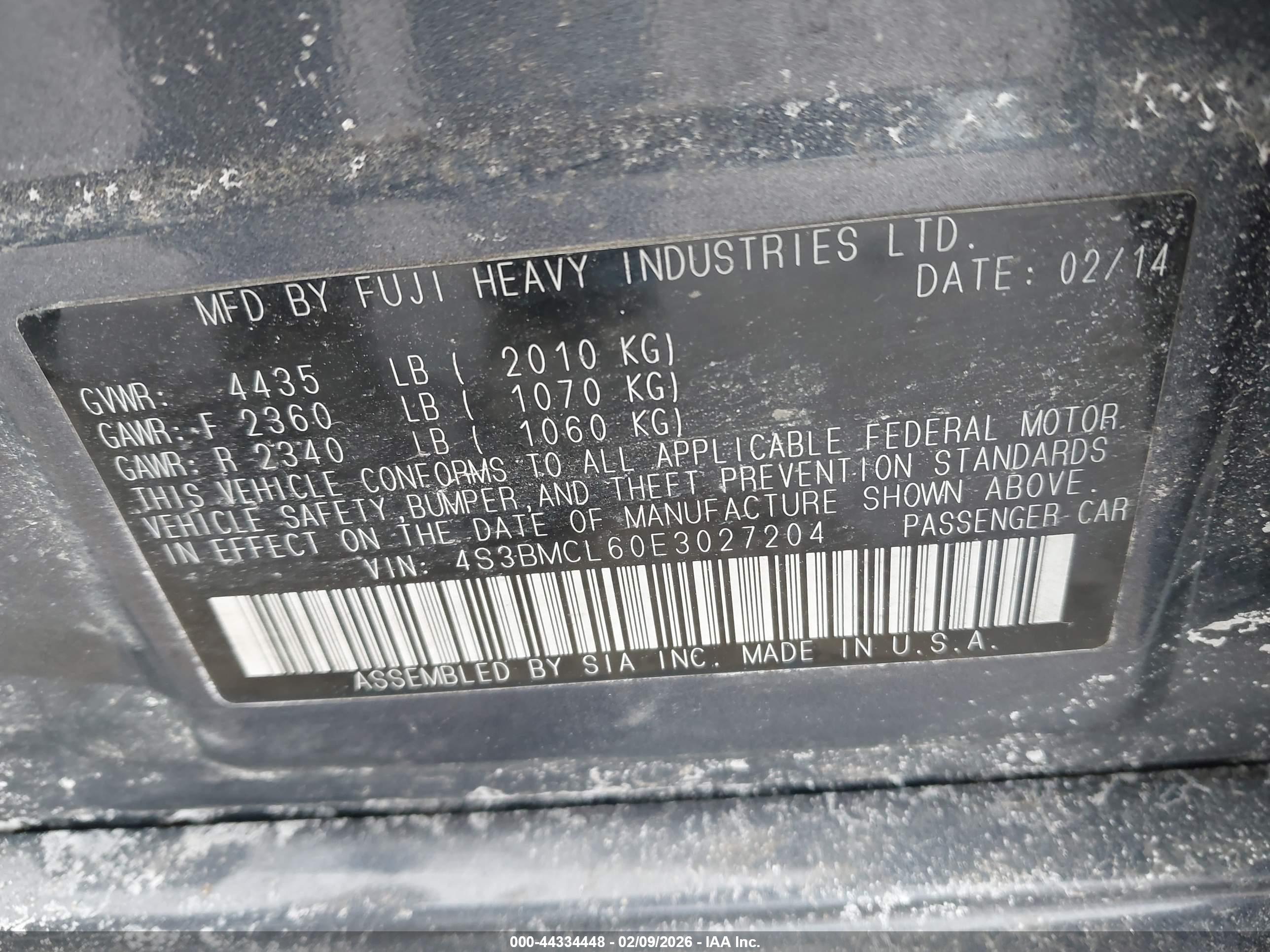 SUBARU LEGACY image 9