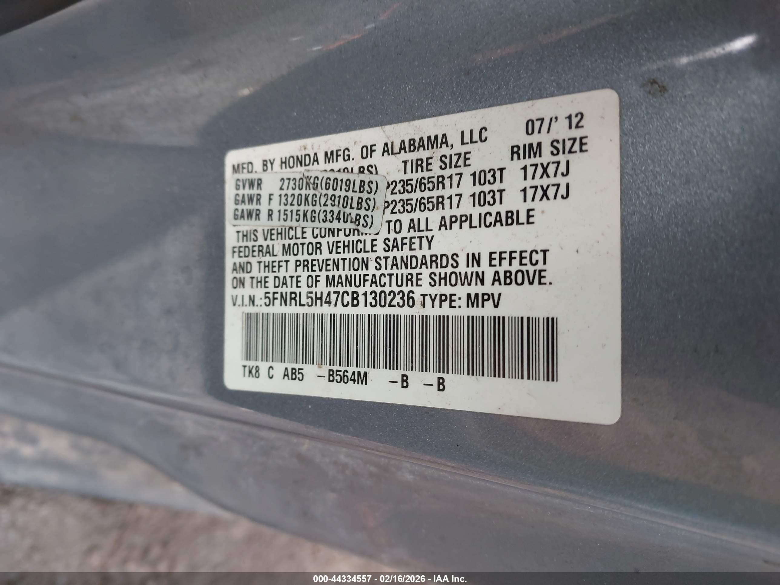 HONDA ODYSSEY image 9