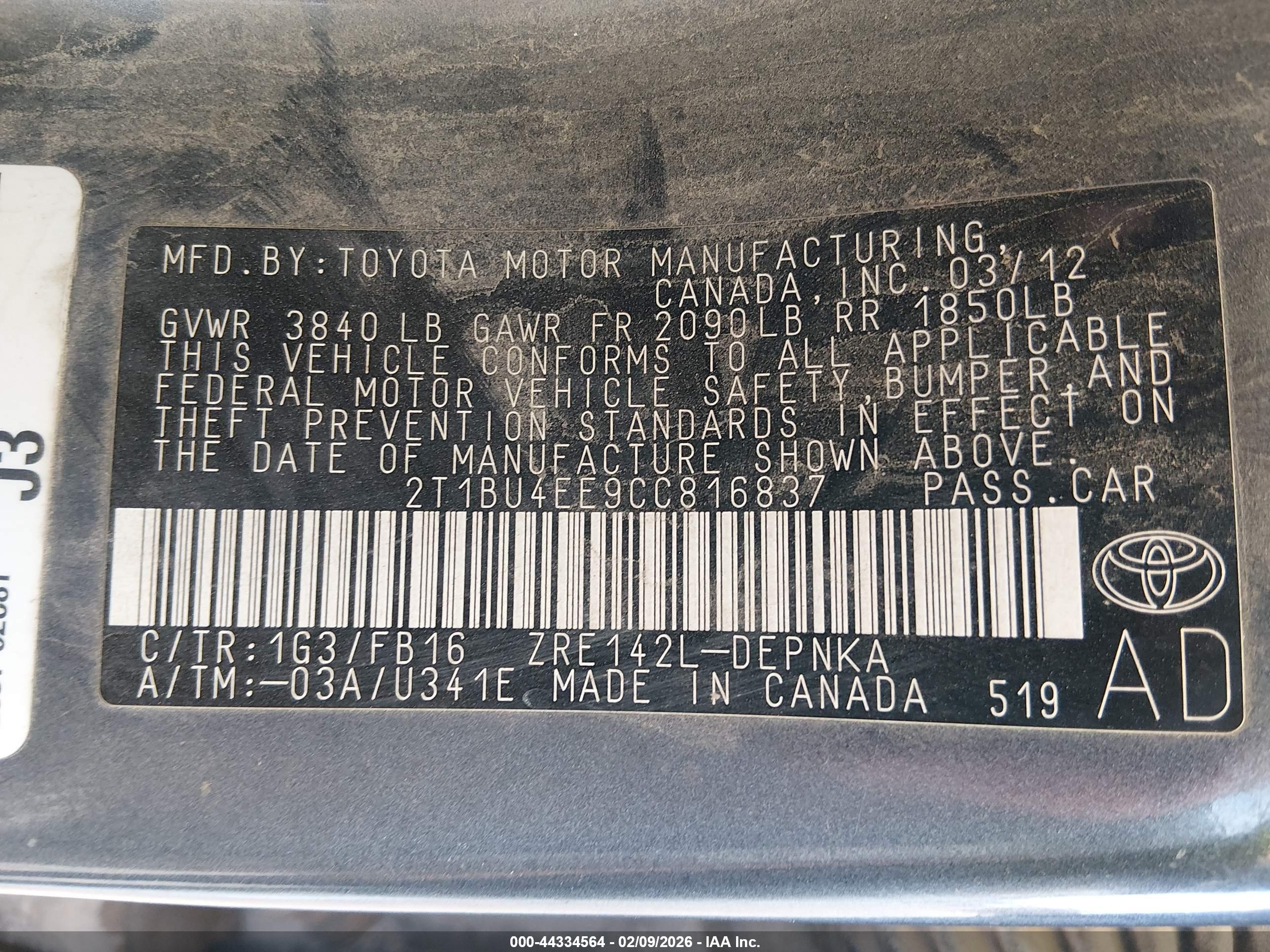 TOYOTA COROLLA image 9