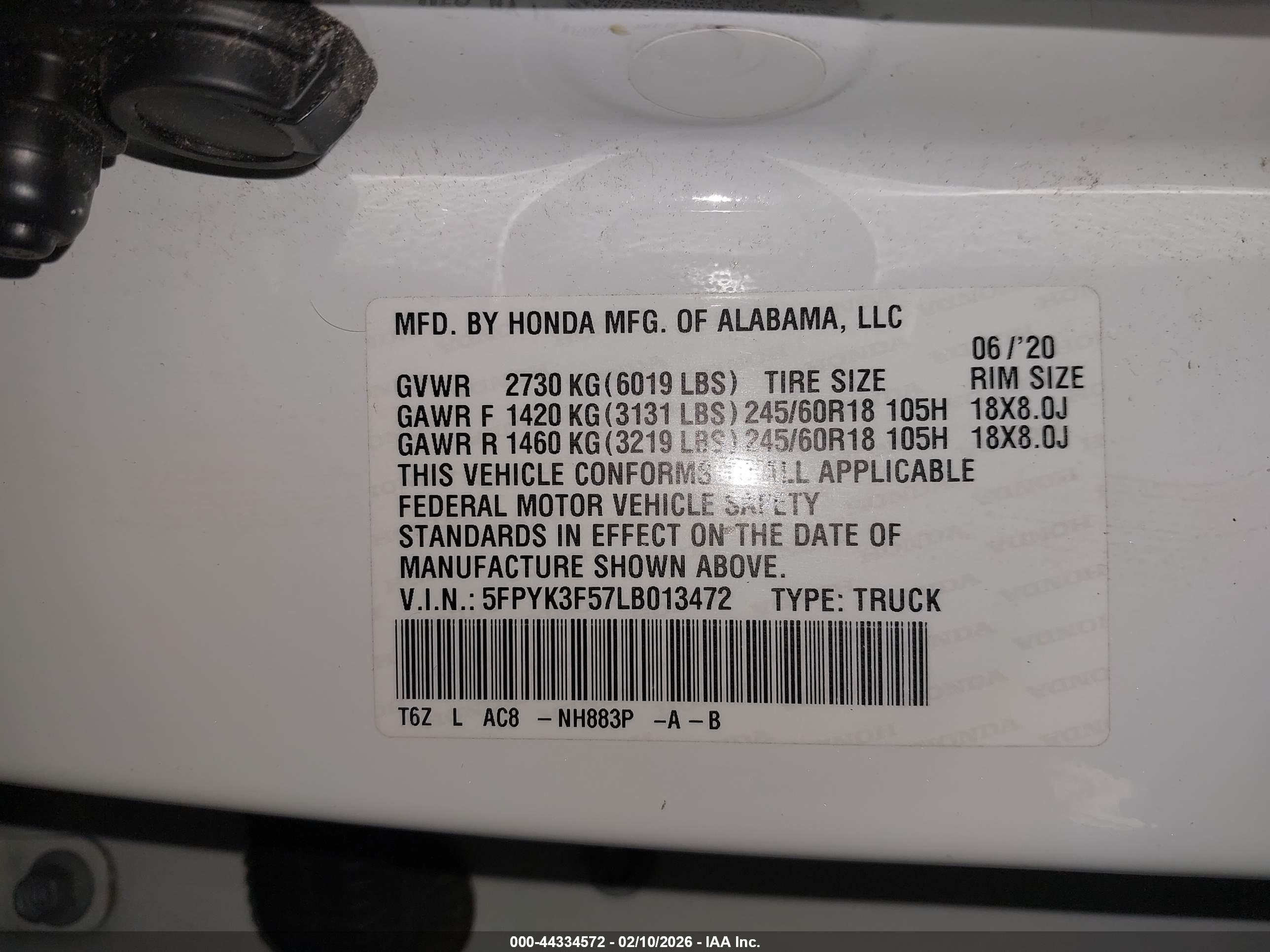 HONDA RIDGELINE image 9