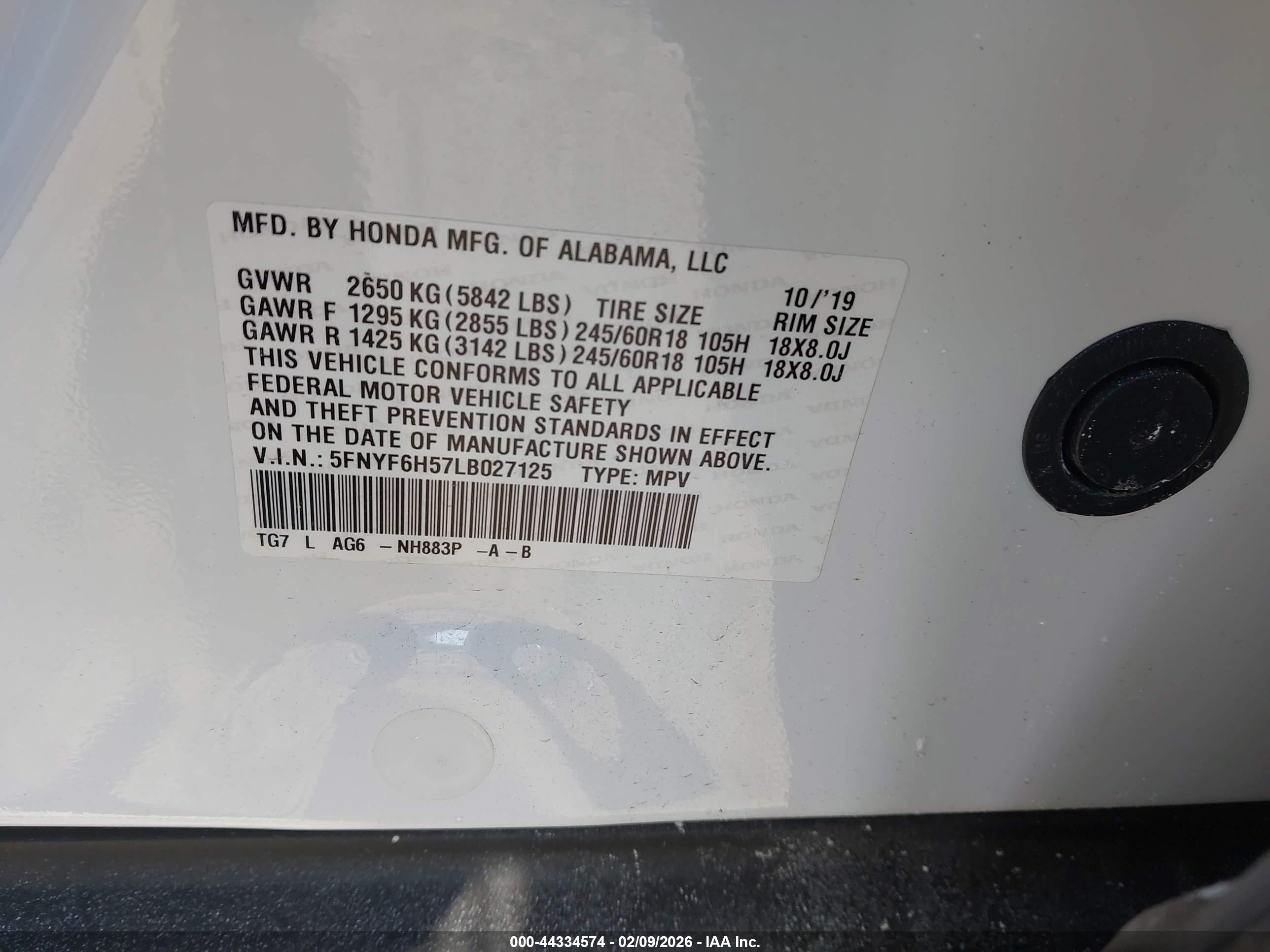 HONDA PILOT image 9
