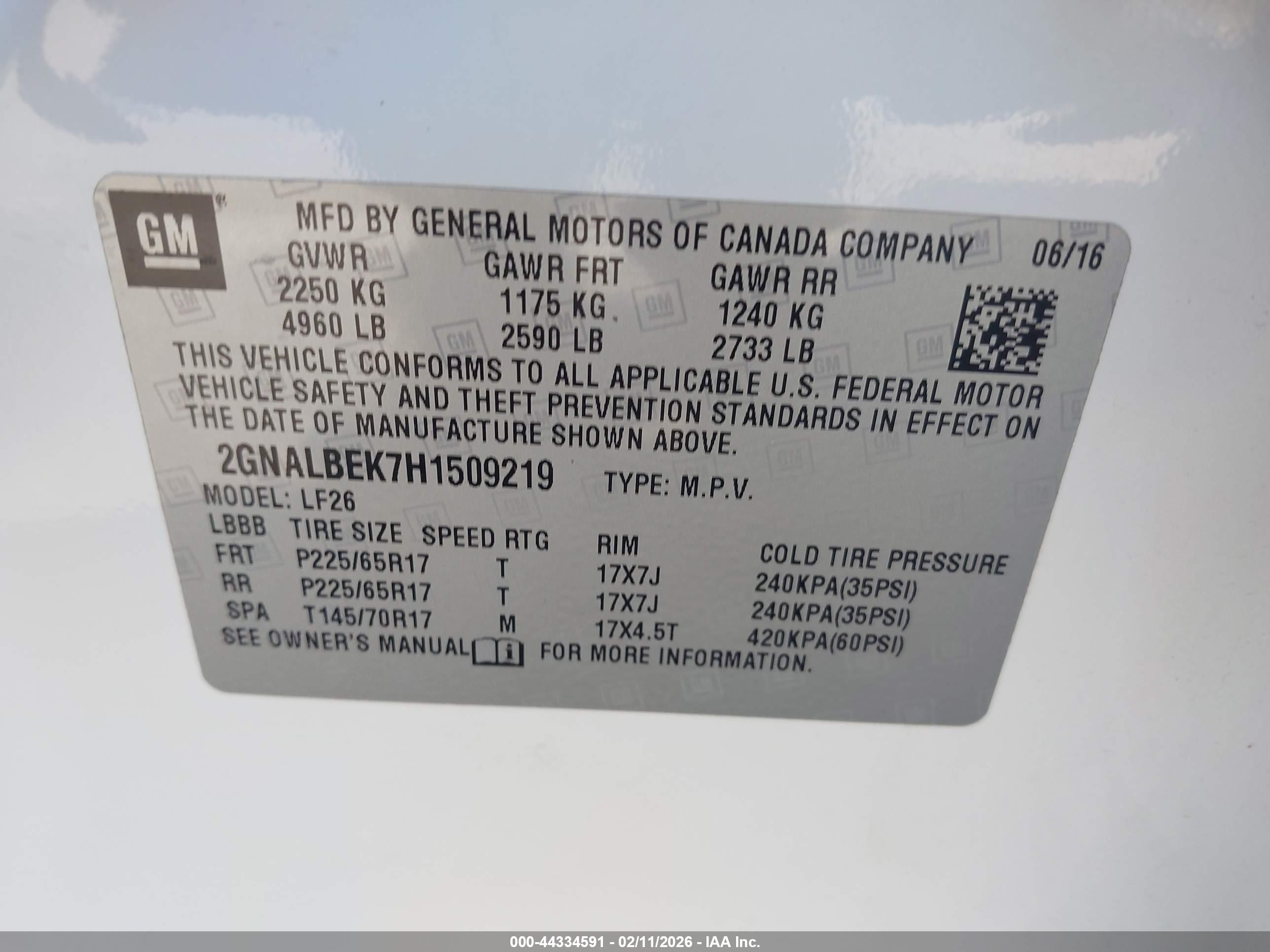 CHEVROLET EQUINOX image 9