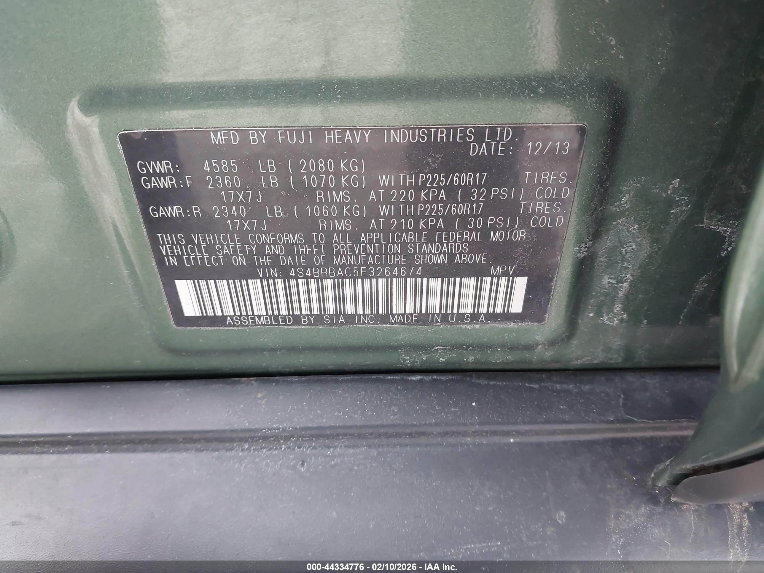 SUBARU OUTBACK image 9