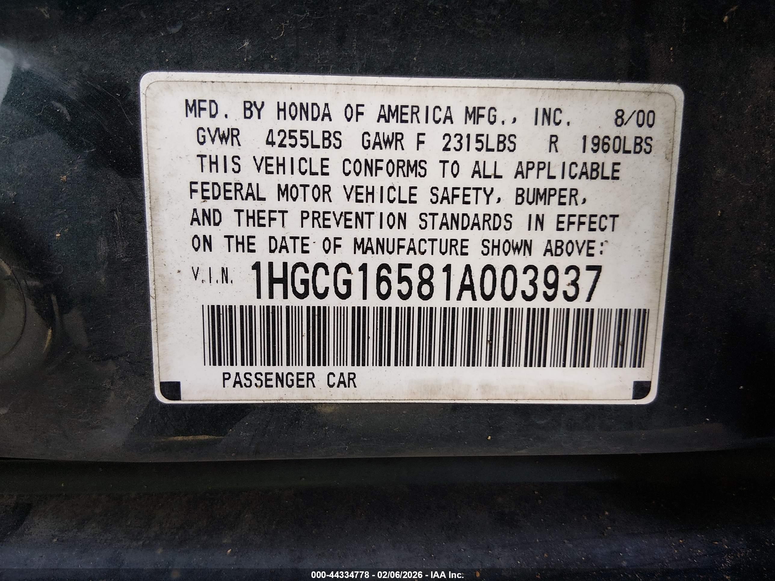 HONDA ACCORD image 9