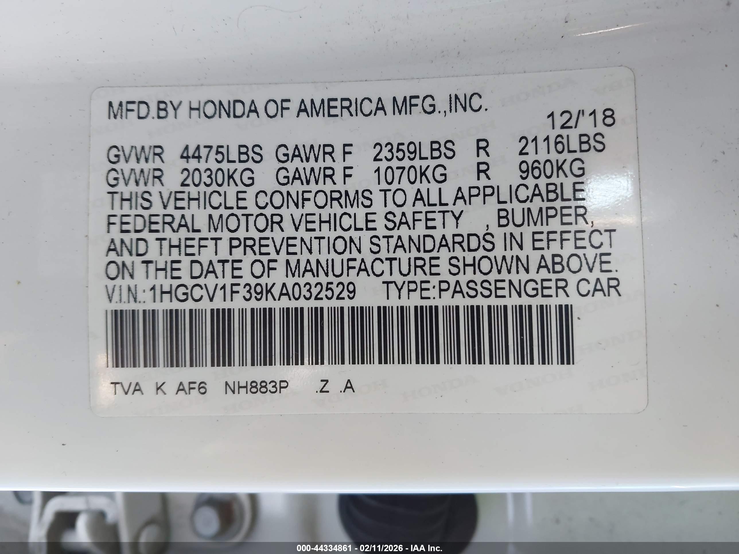 HONDA ACCORD image 9