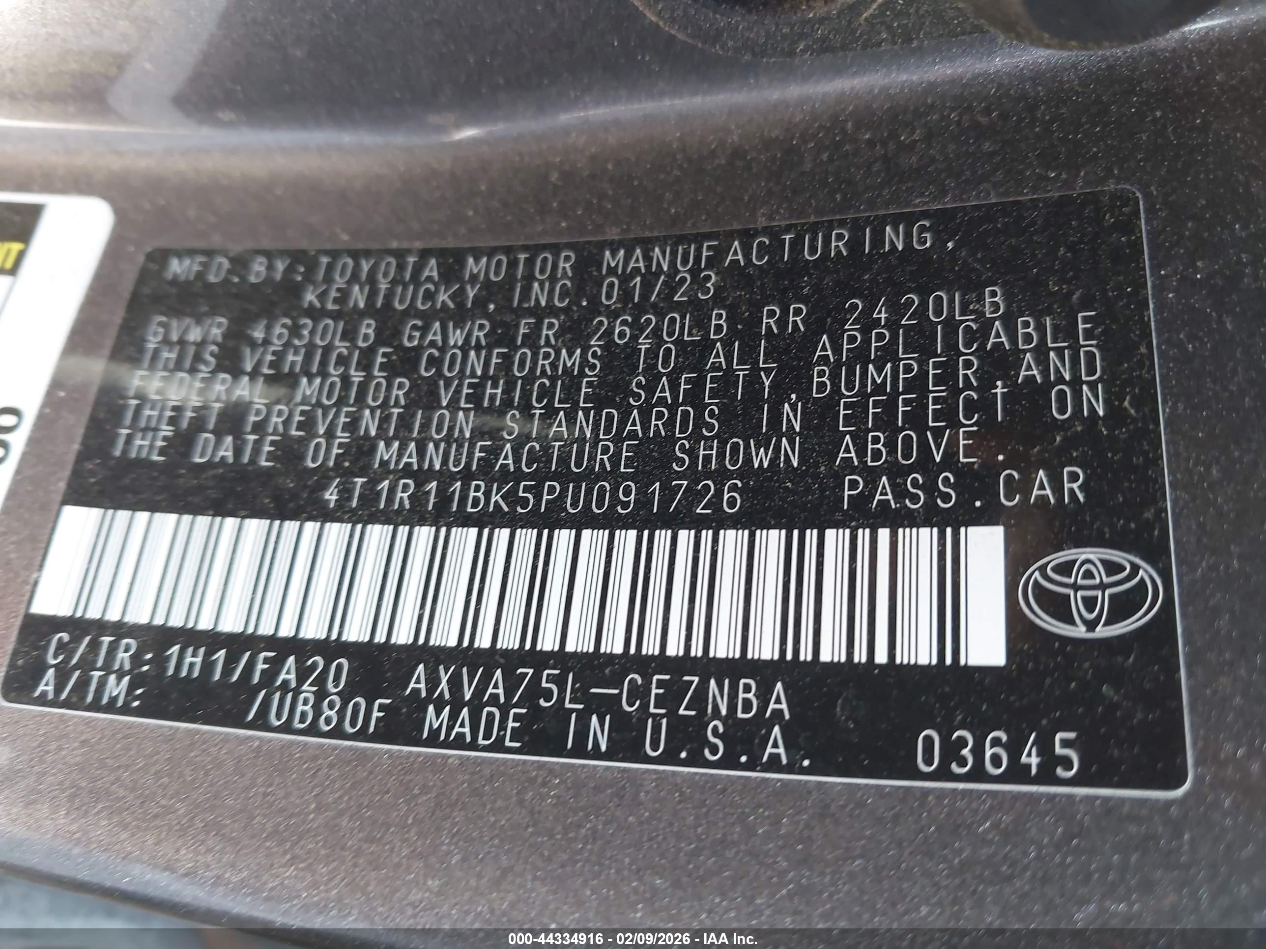 TOYOTA CAMRY image 9