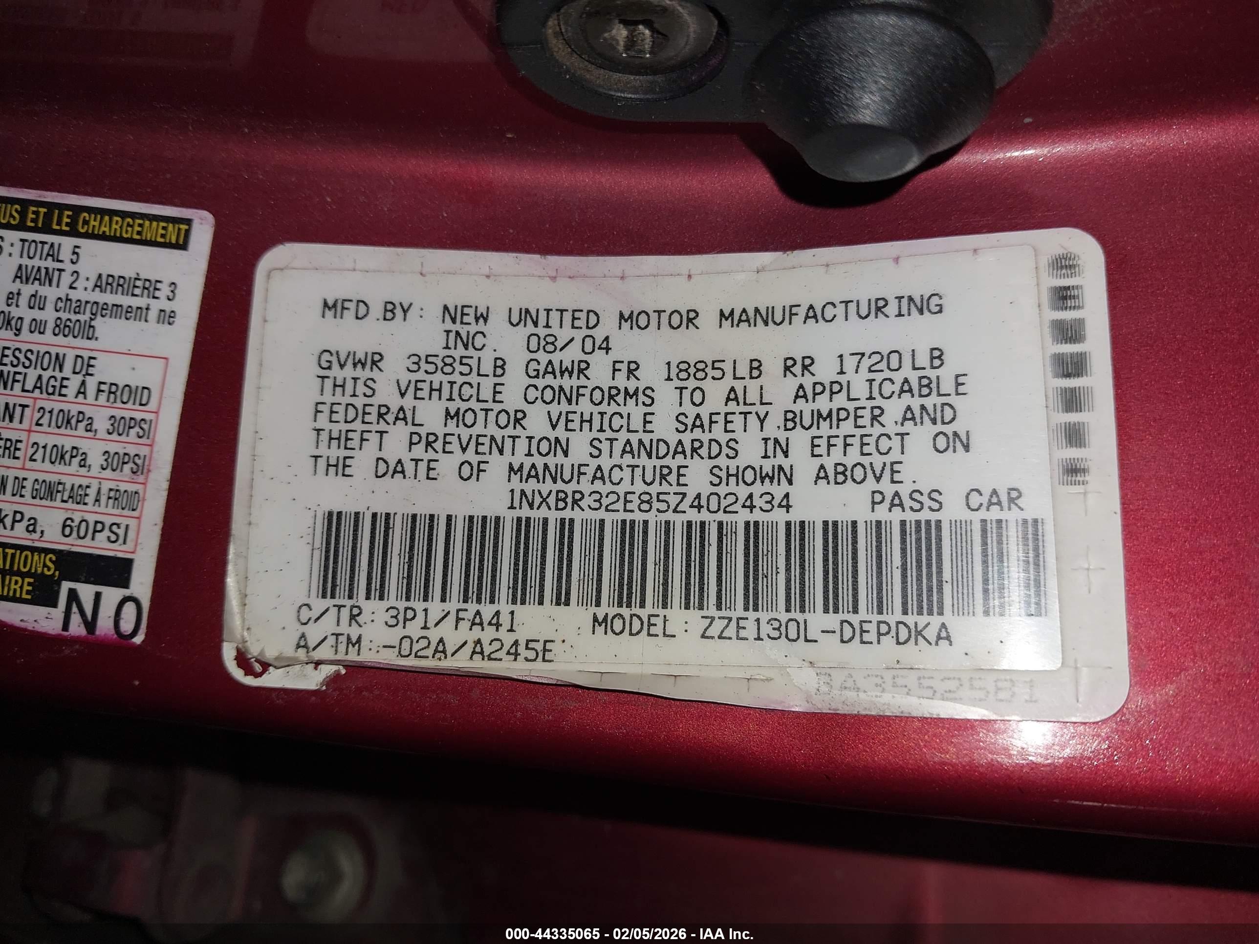 TOYOTA COROLLA image 9