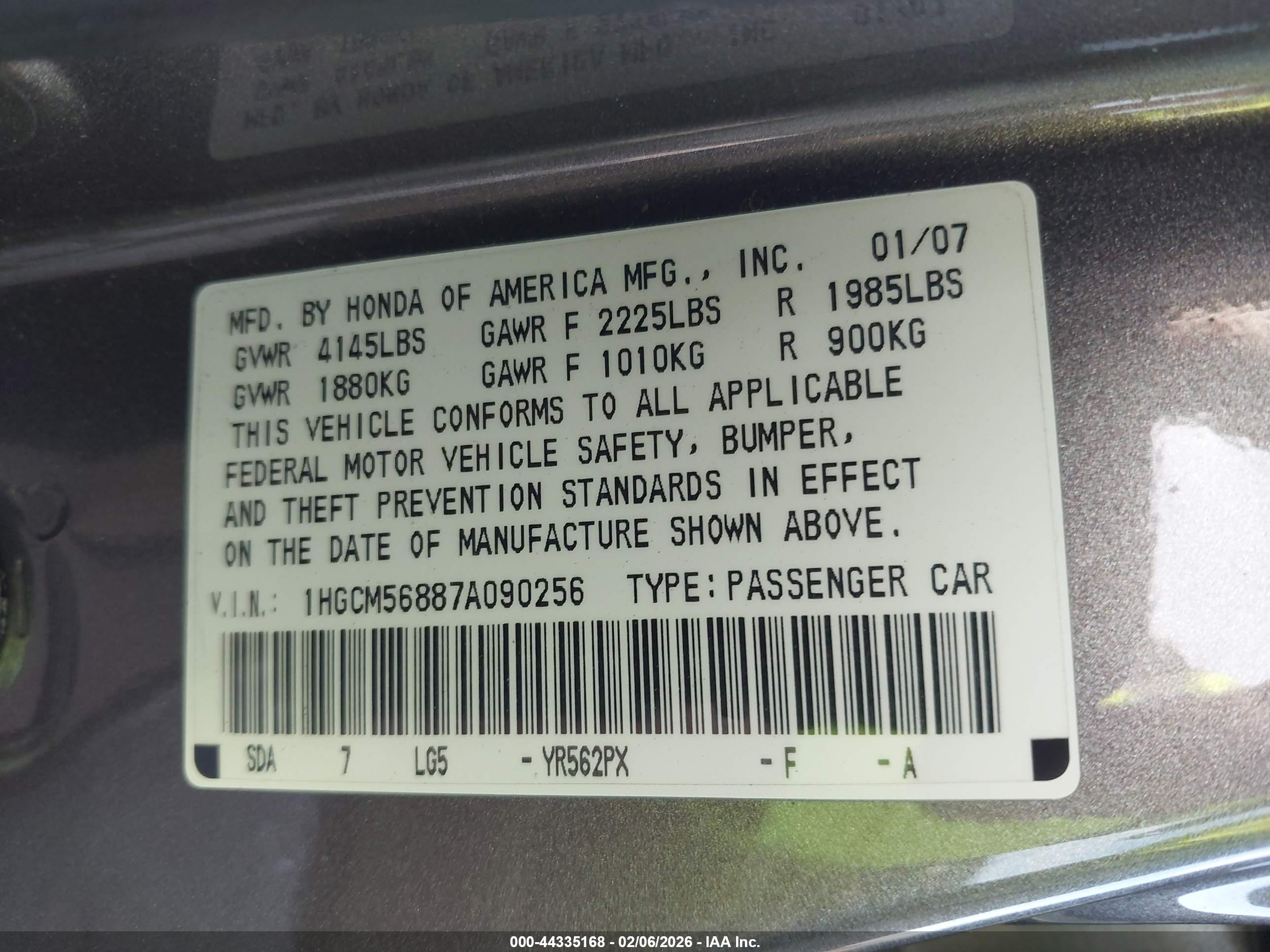 HONDA ACCORD image 9