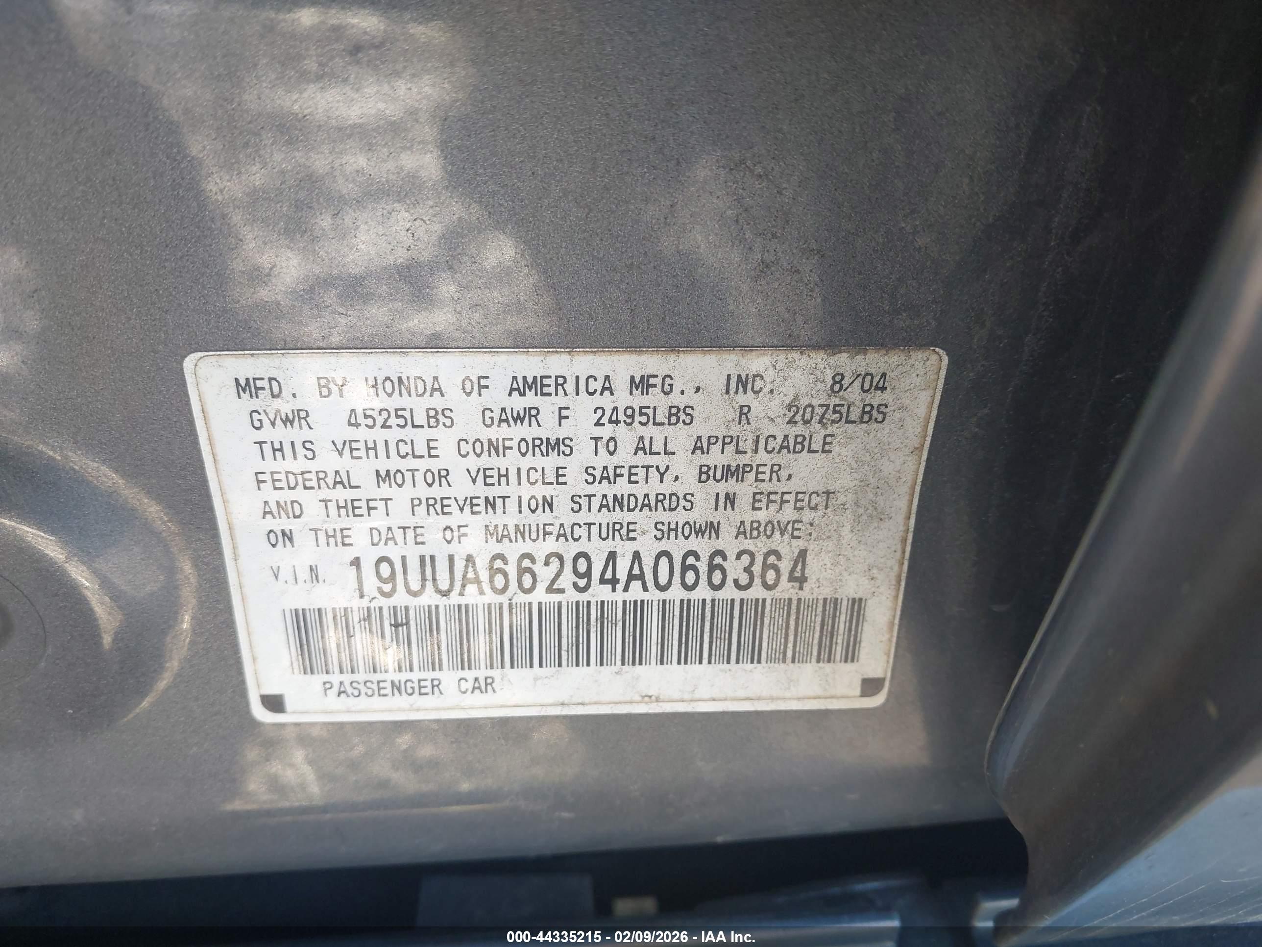 ACURA TL image 9