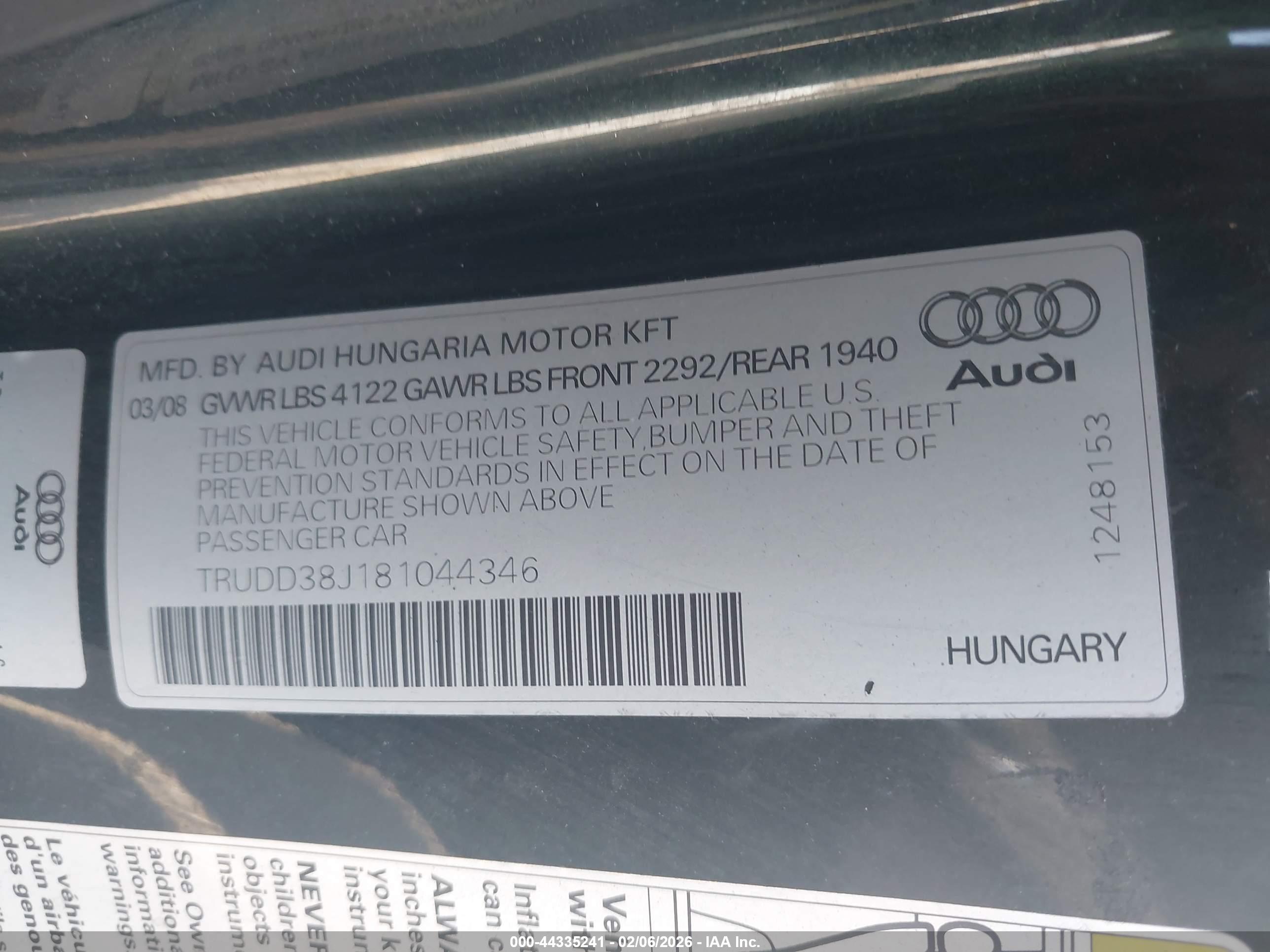 AUDI TT image 9